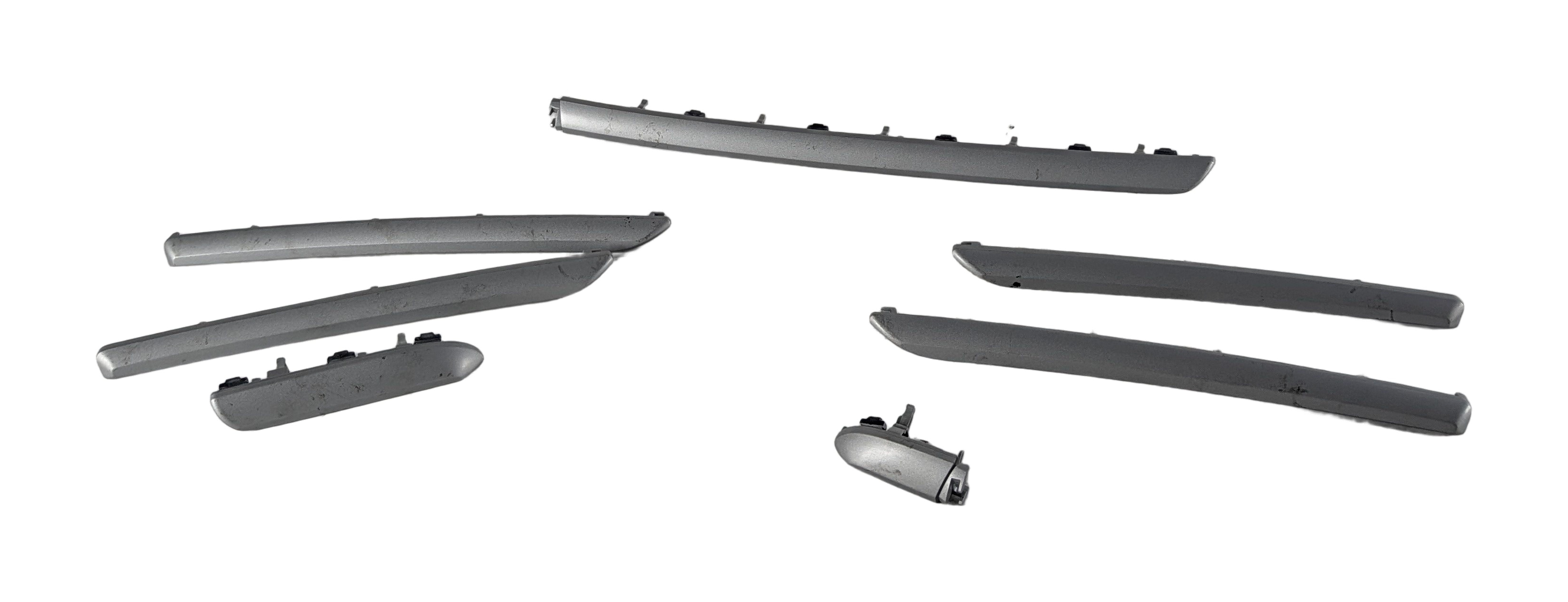 2016 AUDI A3 (8V) INTERIOR DOOR DASH CENTER CONSOLE TRIM SET/7 (Micrometallic) — exact item pictured