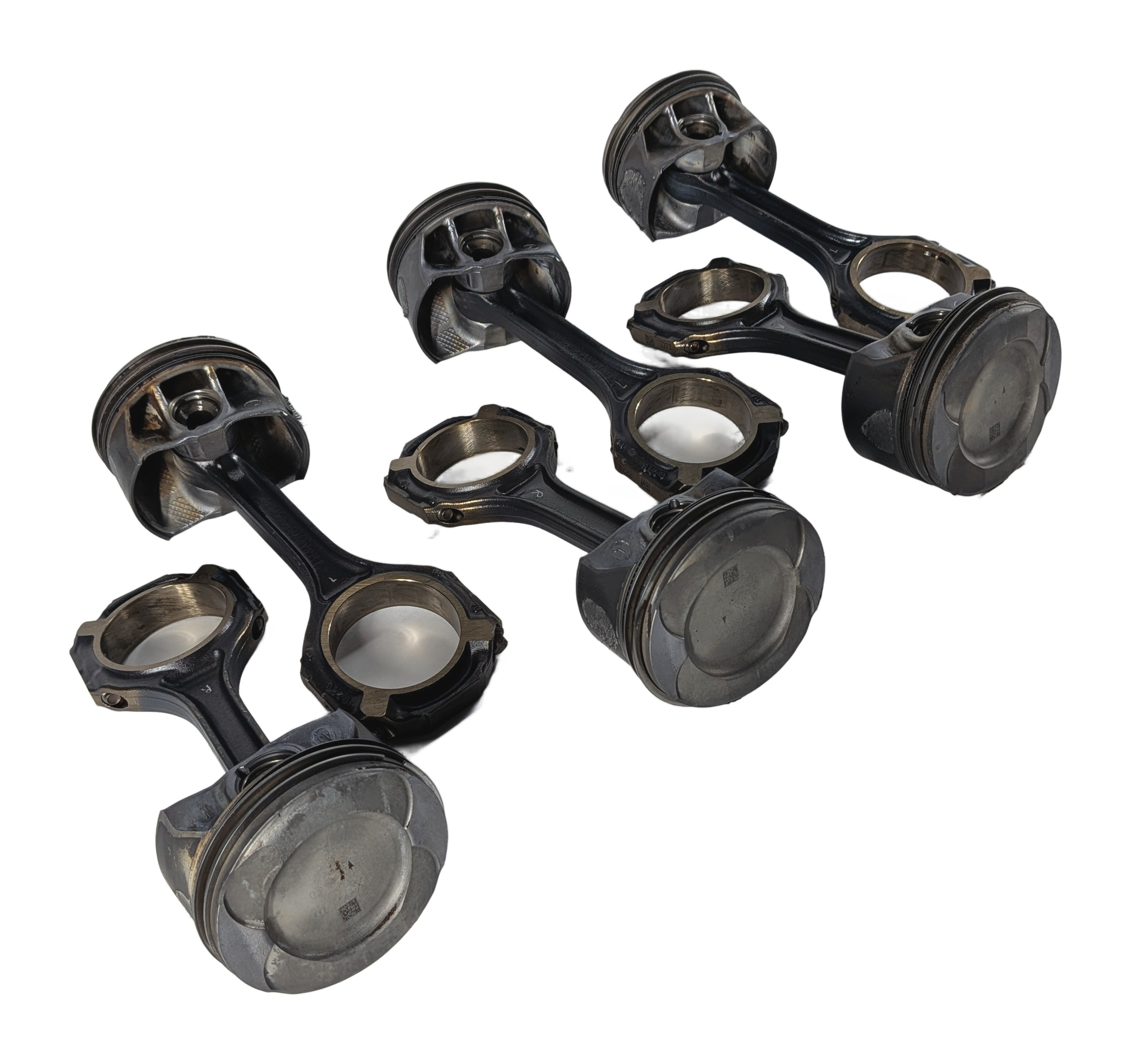 15-22 MERCEDES X166 W166 W205 W222 W212 R231 M276 3.0 ENGINE PISTON & ROD SET/6 — exact item pictured