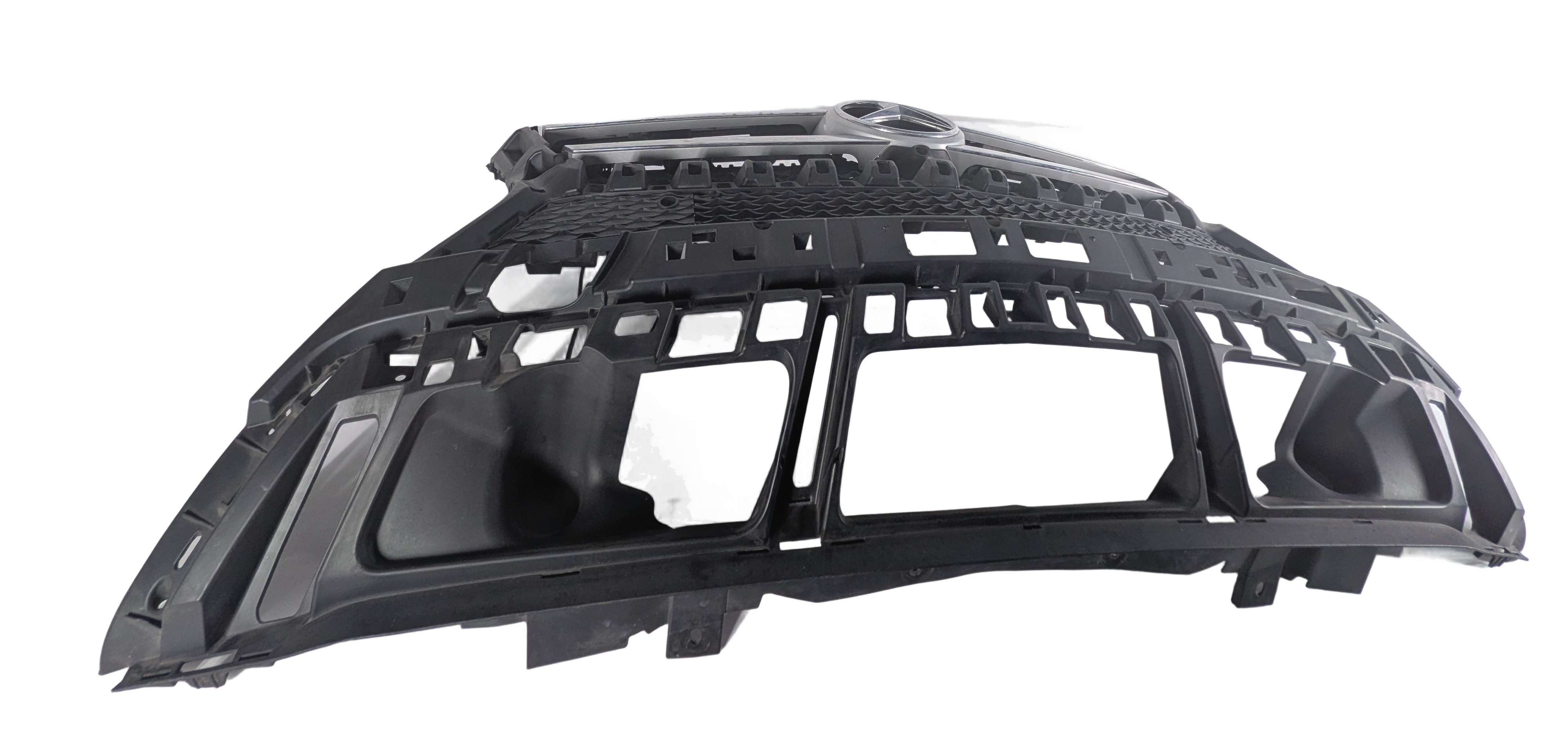 2013-2016 MERCEDES GL350 GL450 (X166) FRONT UPPER CENTER HOOD GRILLE TRIM — exact item pictured