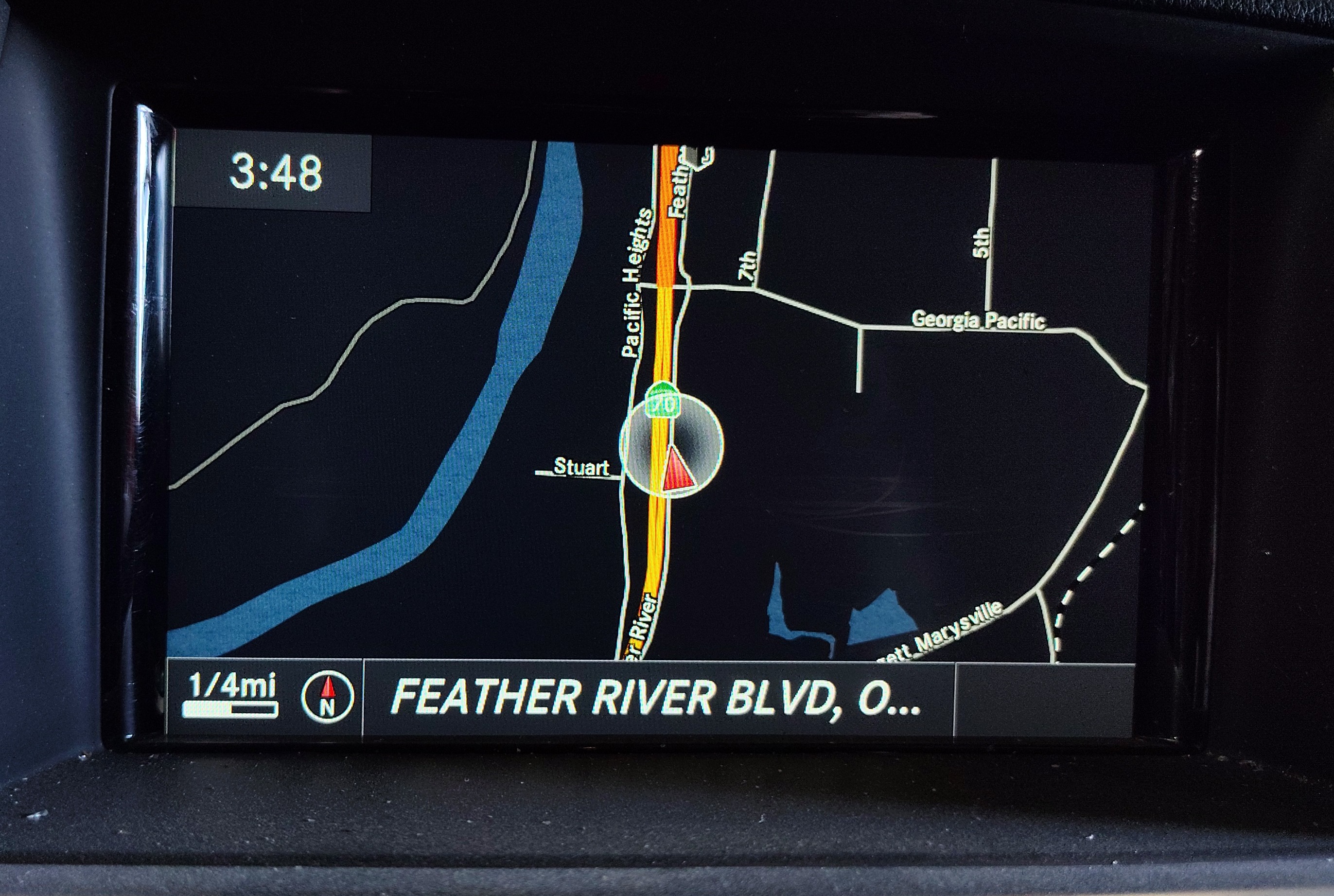 15-16 MERCEDES GL350 GL450 GL550 (X166) FRONT GPS NAVIGATION DISPLAY SCREEN 7" — exact item pictured