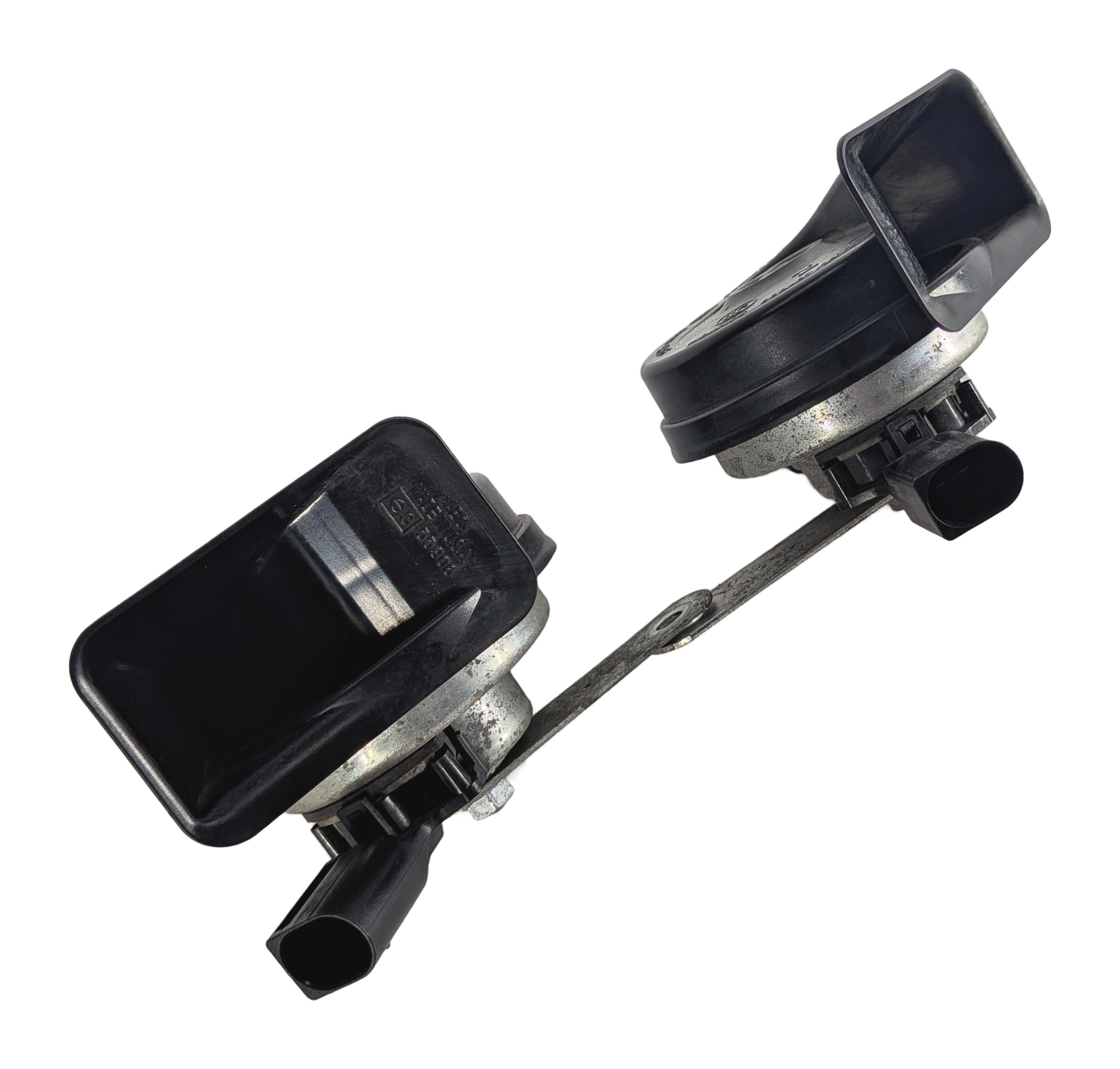 13-19 MERCEDES GL ML GLE GLS CLASS (W166 X166) HIGH & LOW TONE SAFETY HORN SET-2 — exact item pictured