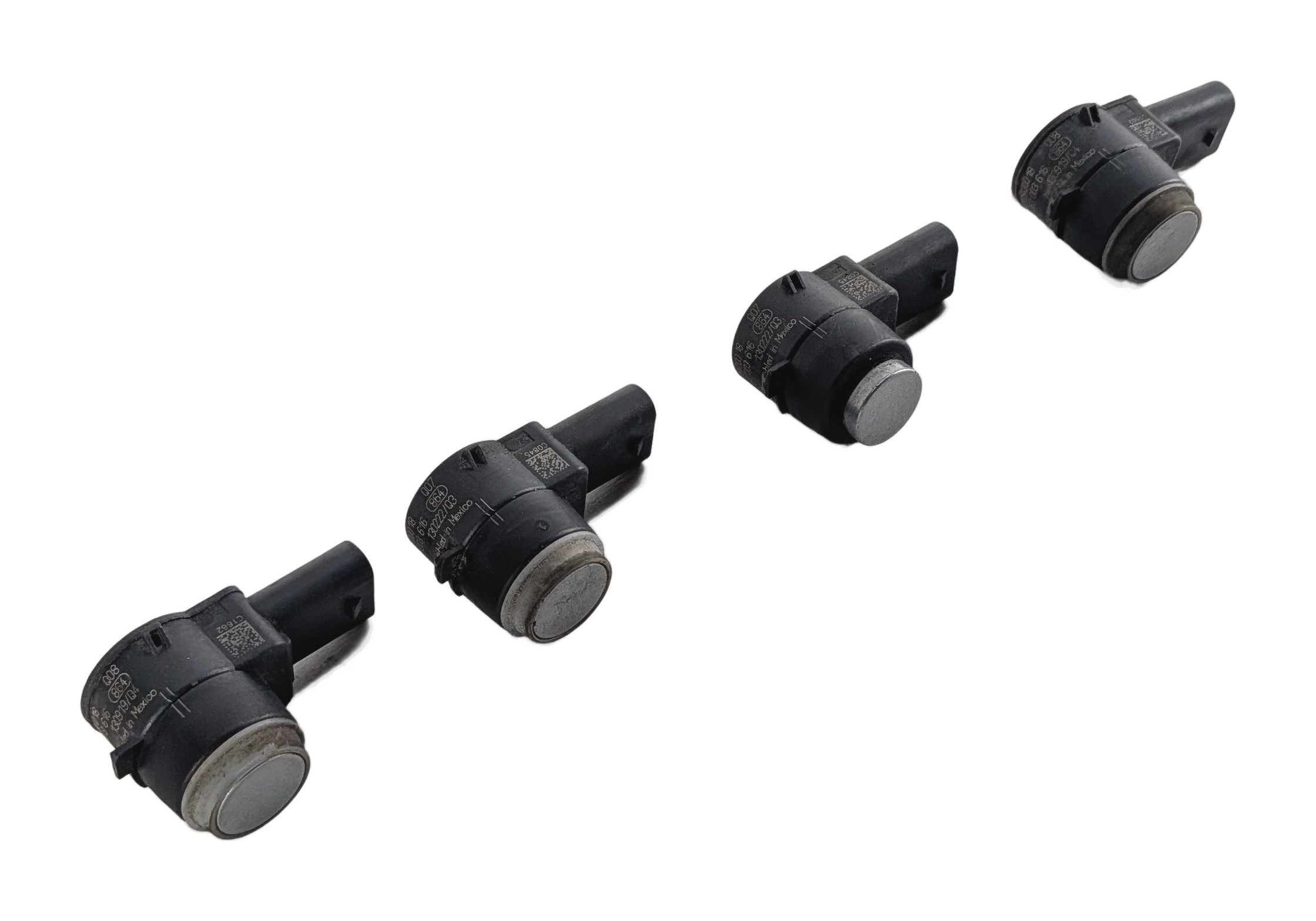 2015 MERCEDES GL450 (X166) PARK ASSIST PDC DISTANCE SENSOR SET/4 (Silver) — exact item pictured