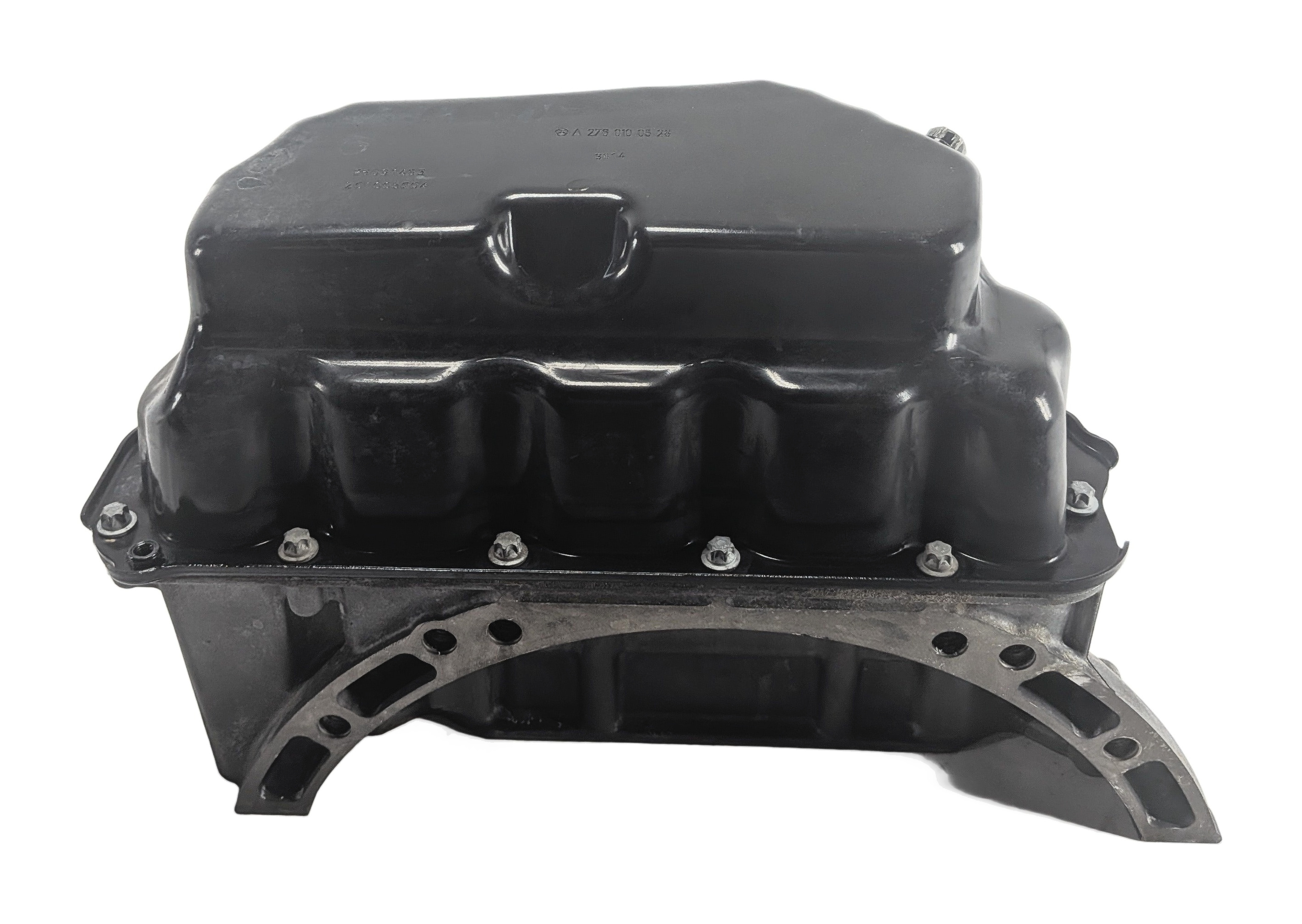 2015 MERCEDES GL450 X166 3.0L 276.821 ENGINE UPPER & LOWER OIL PAN ASSEMBLY — exact item pictured