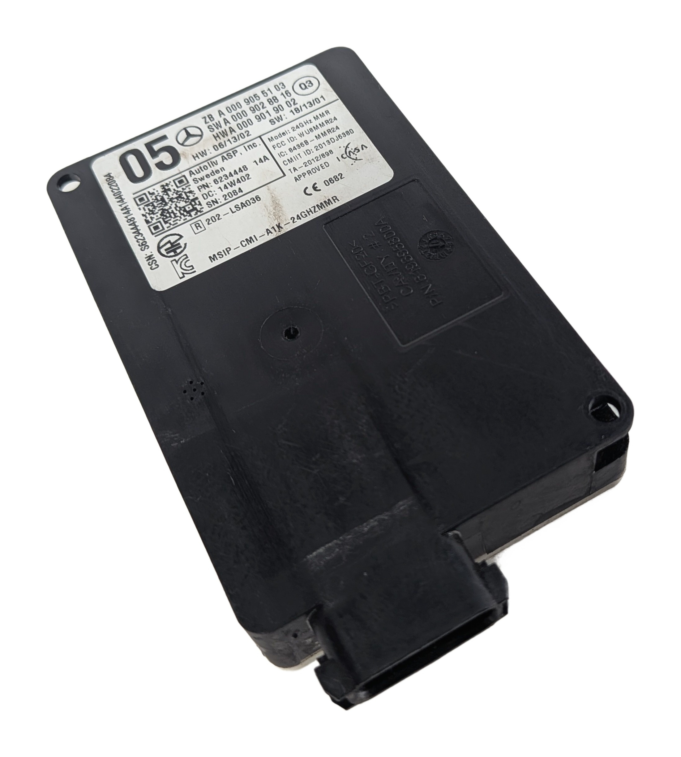2015 MERCEDES GL450 (X166) FRONT COLLISION AVOIDANCE RADAR SENSOR MODULE 24GHZ — exact item pictured