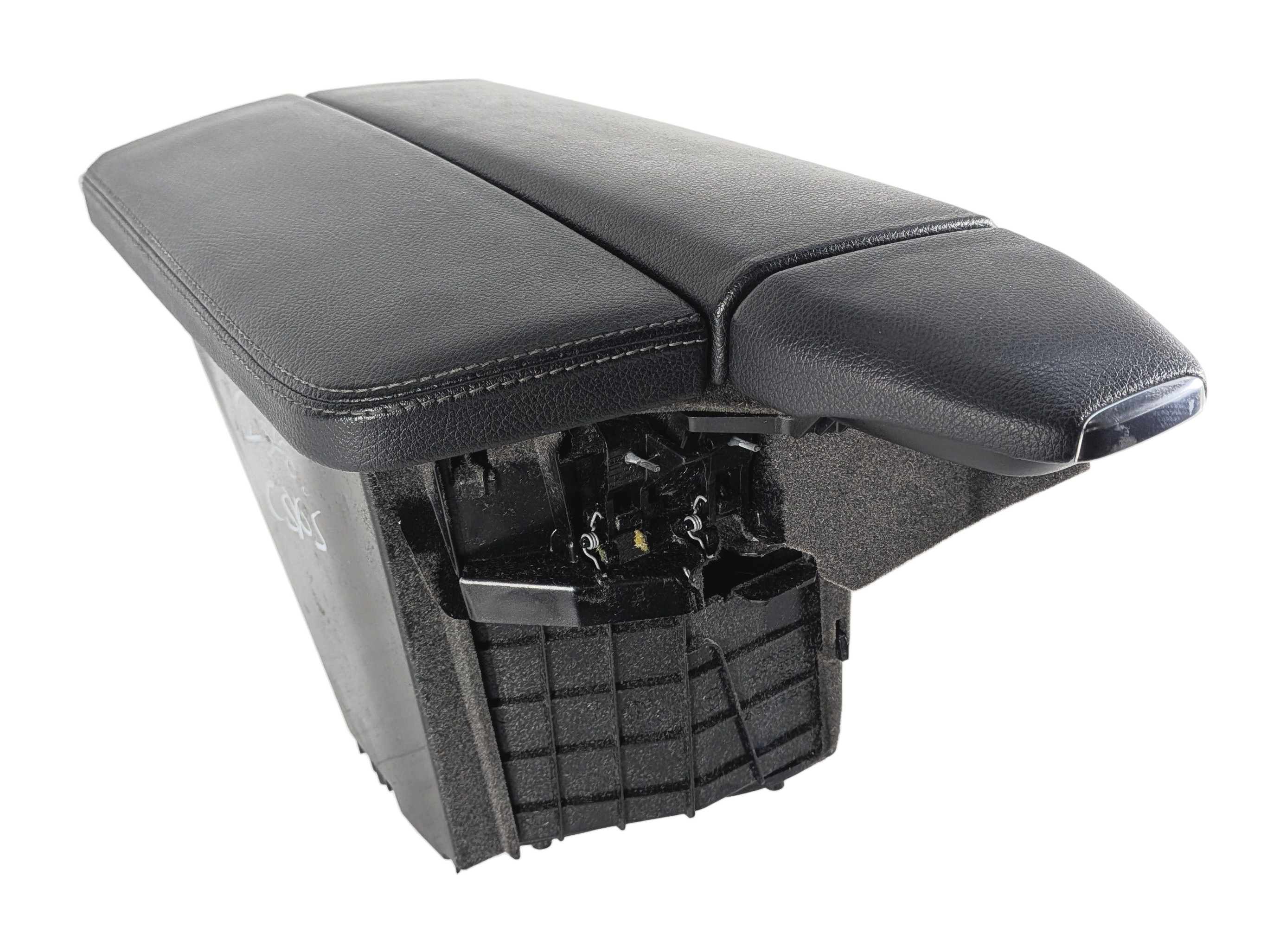 12-19 MERCEDES GL GLS ML W166 X166 CENTER CONSOLE STORAGE ARMREST & LID (Black) — exact item pictured