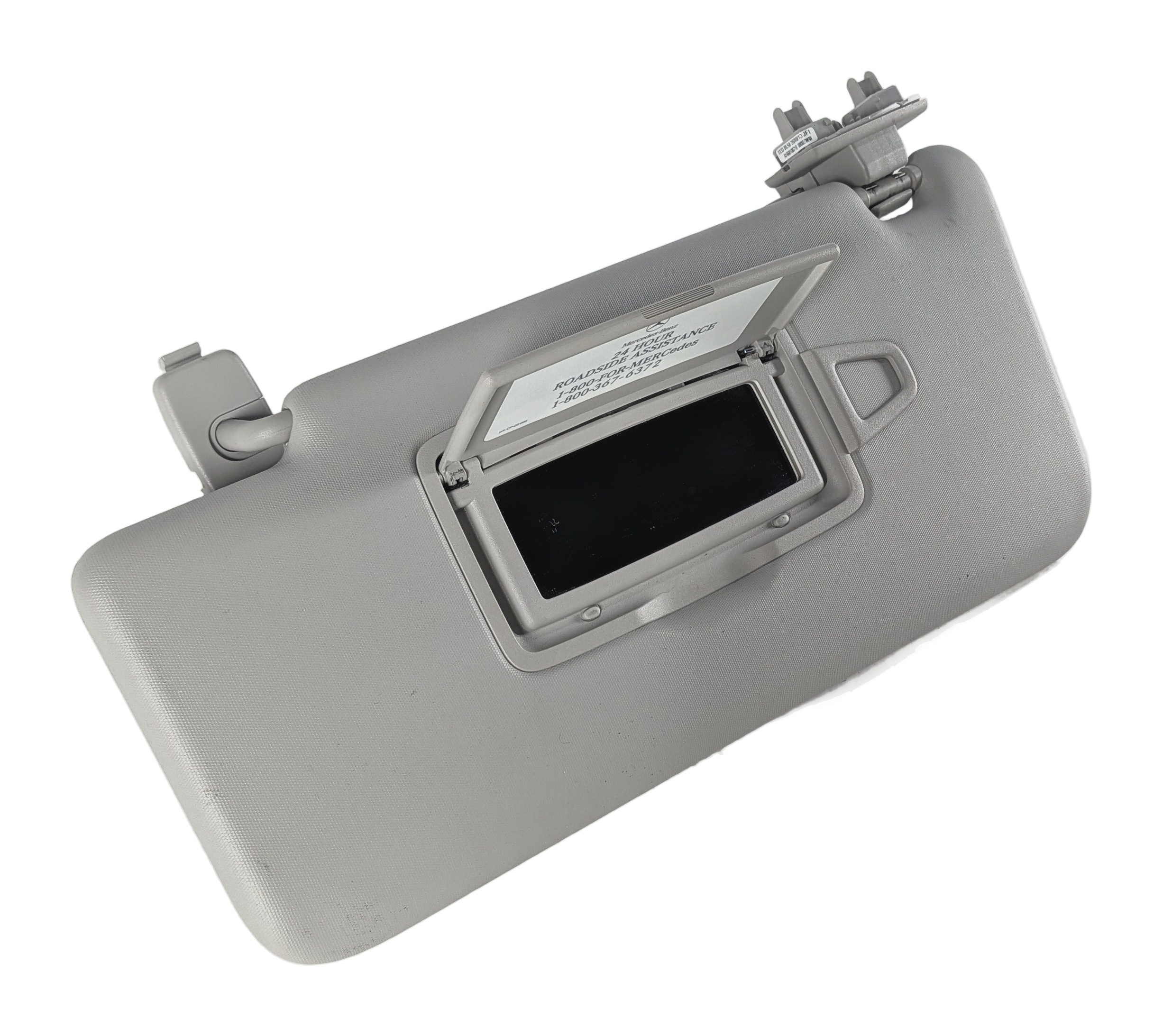 13-19 MERCEDES GL GLS CLASS X166 FRONT RIGHT PASSENGER SUNVISOR VISOR (Gray) — exact item pictured