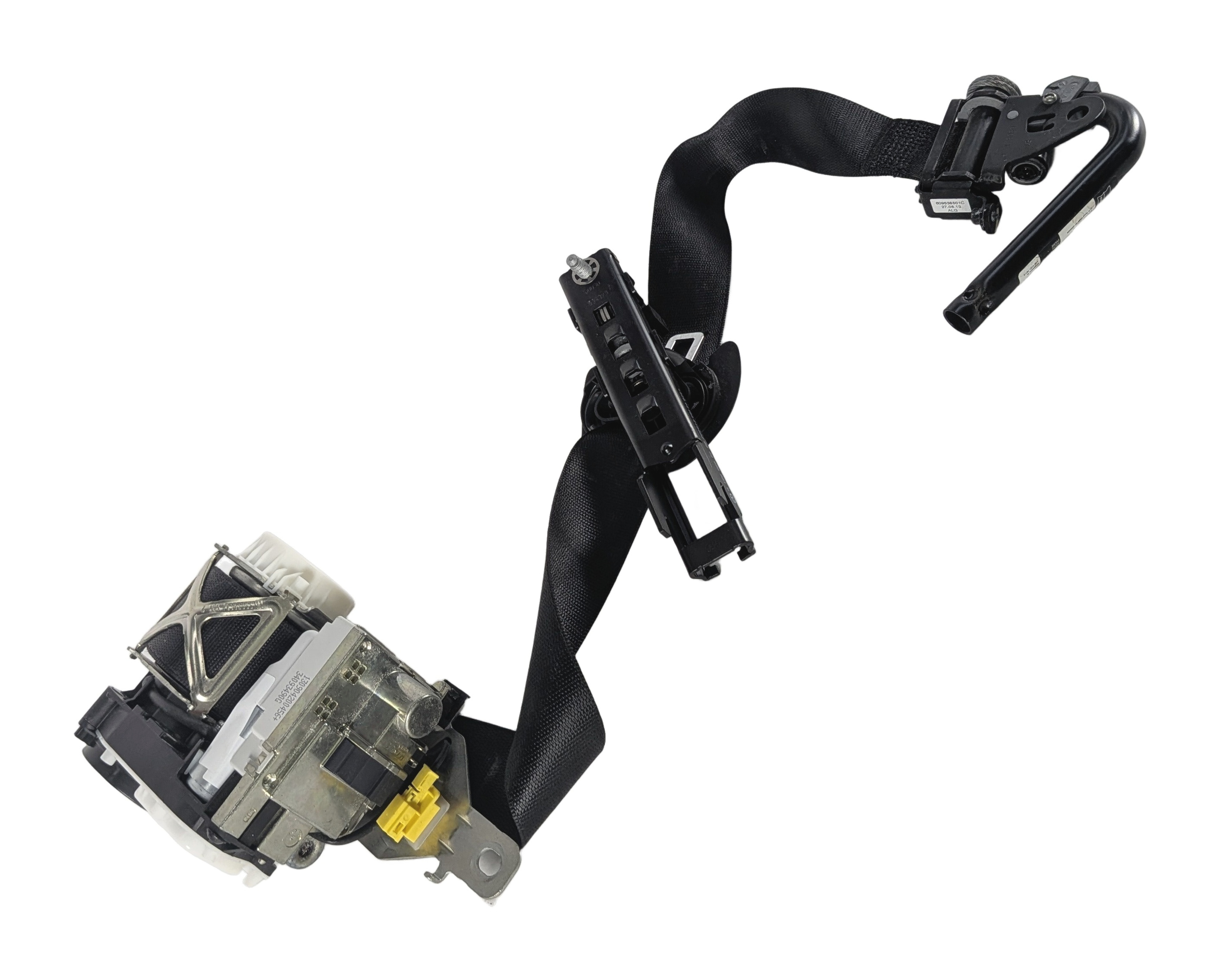 12-16 MERCEDES GL CLASS (X166) FRONT RIGHT PASSENGER SEATBELT RETRACTOR (Black) — exact item pictured
