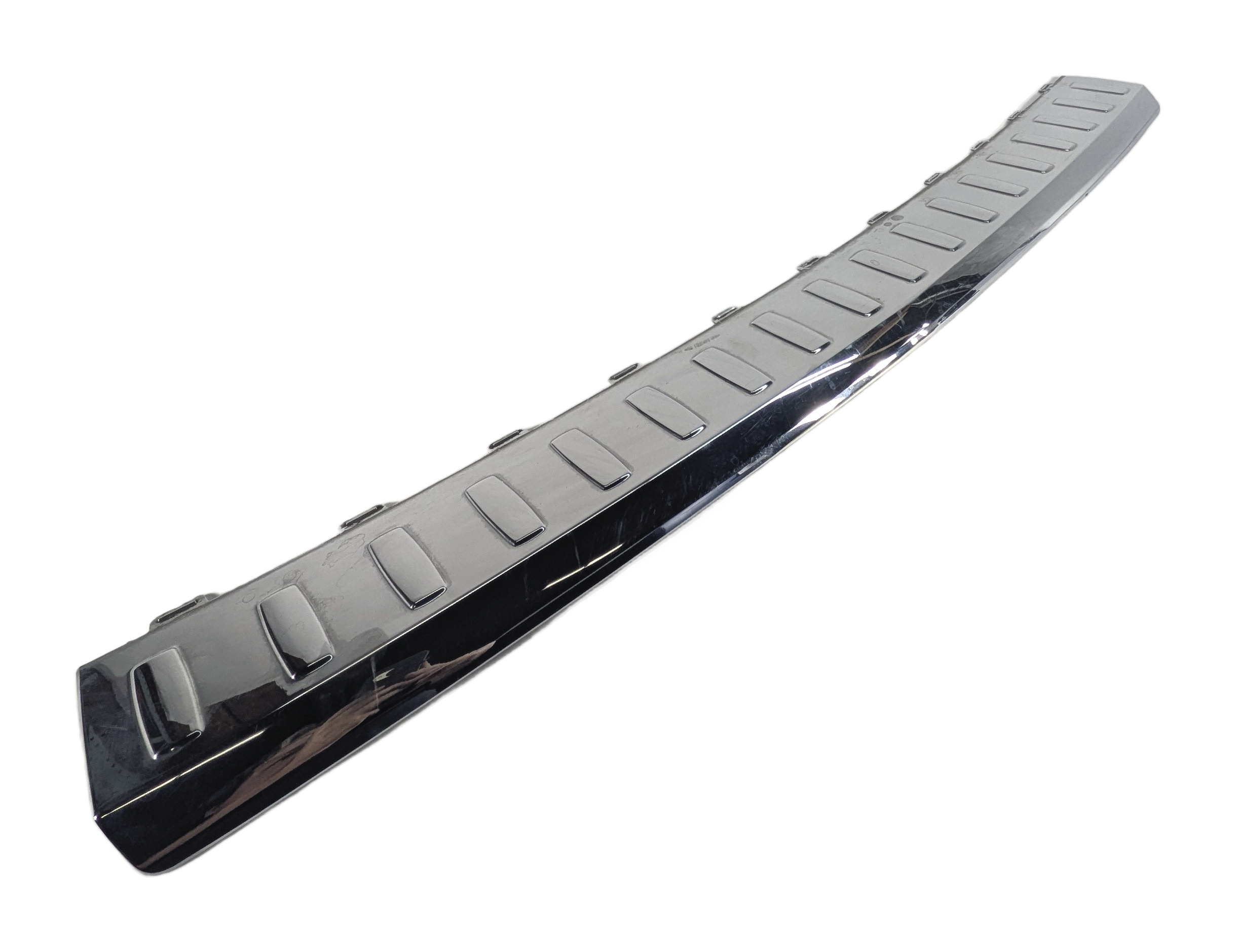 2014 MERCEDES GL550 (X166) REAR TRUNK CARGO SILL SCUFF PLATE STEP TRIM CHROME — exact item pictured