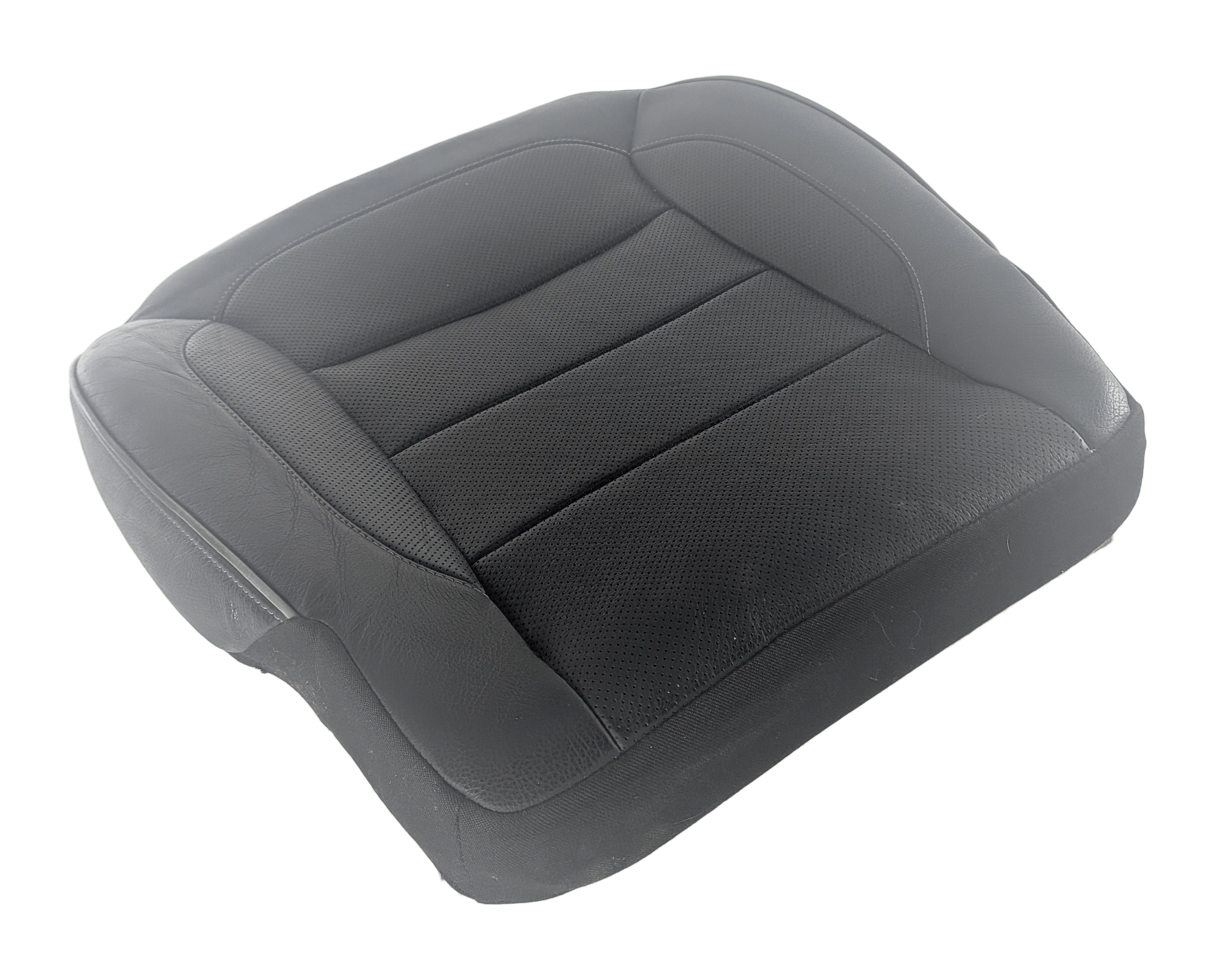 2014 MERCEDES GL550 (X166) FRONT LEFT DRIVER LOWER SEAT CUSHION COOLED (Black) — exact item pictured