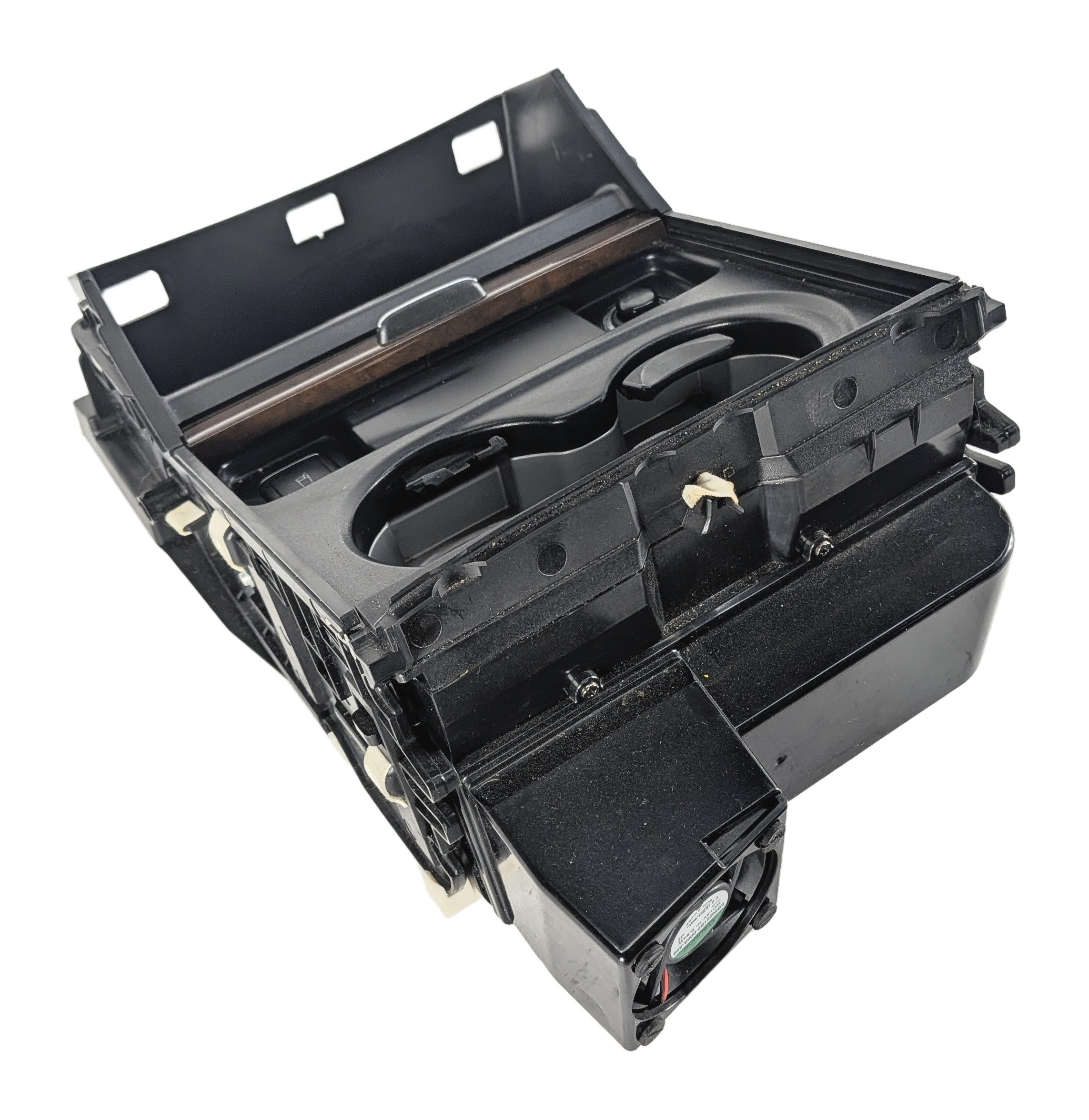 2014 MERCEDES GL550 (X166) CENTER CONSOLE HEATED COOLED CUP HOLDER (Walnut) — exact item pictured