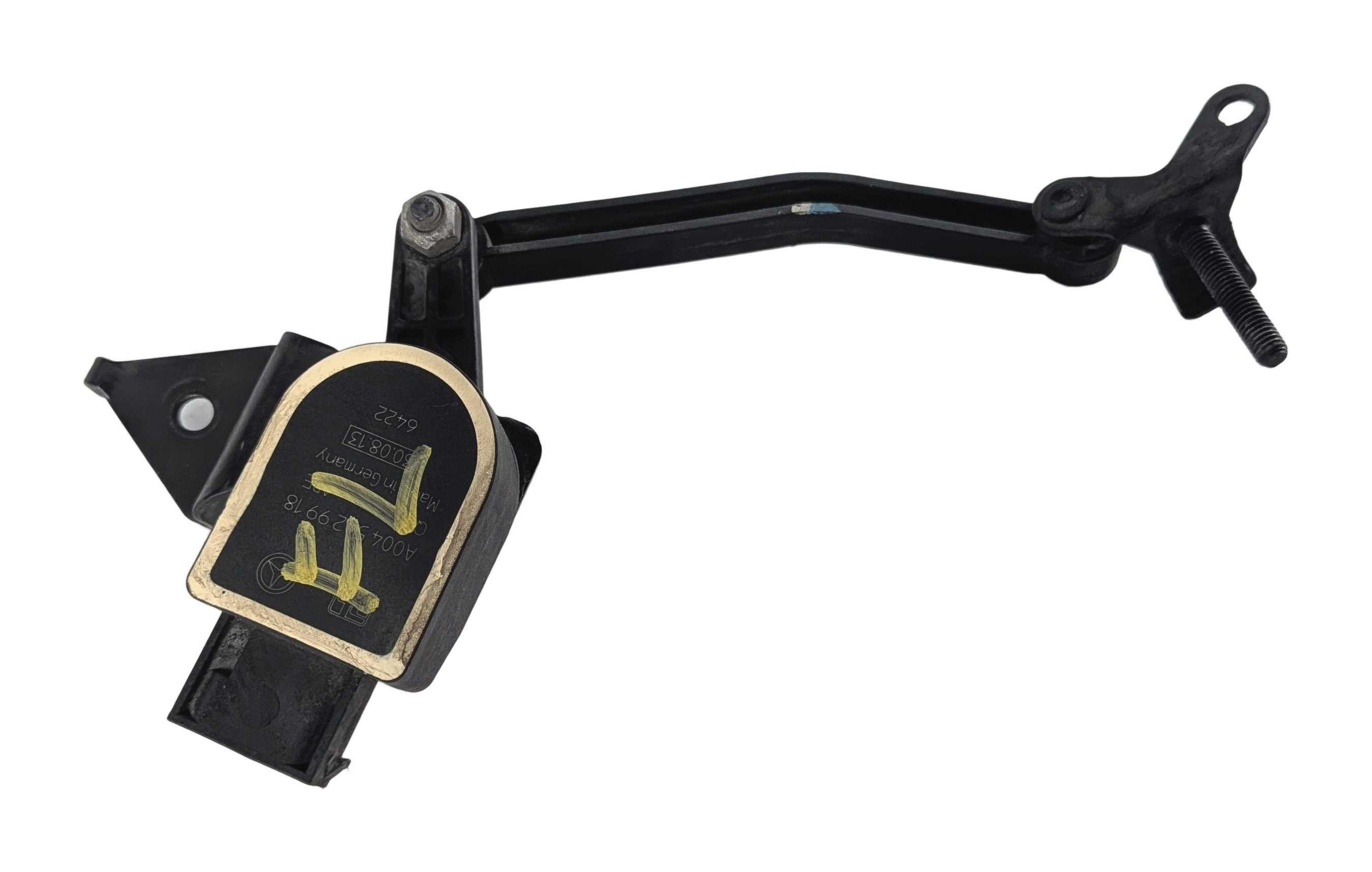 2014 MERCEDES GL550 (X166) FRONT LEFT AIR SUSPENSION RIDE HEIGHT LEVEL SENSOR — exact item pictured