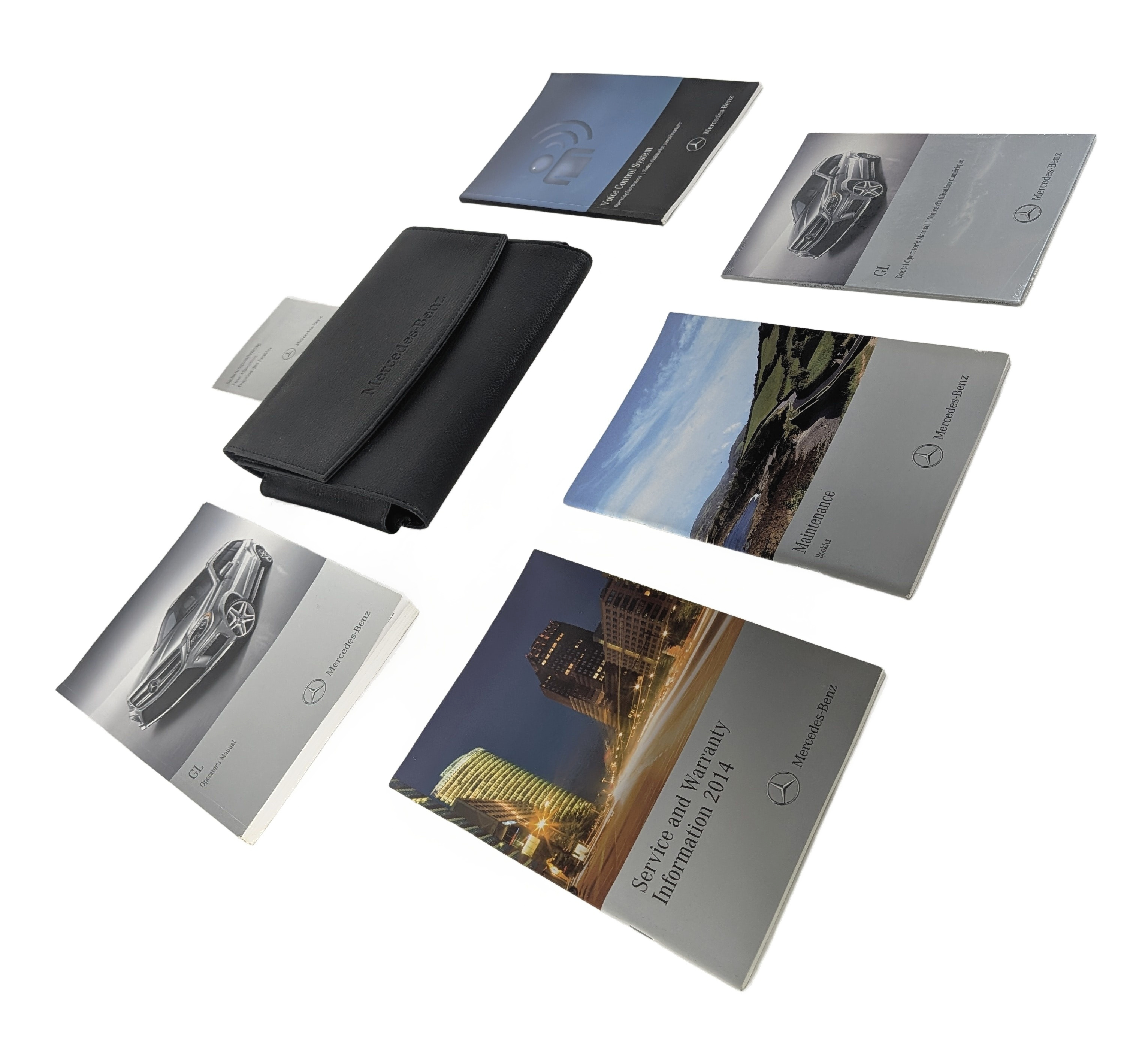 2014 MERCEDES GL550 (X166) 4.6L OWNER'S MANUAL BOOKLET SET w/ CASE HANDBOOK — exact item pictured