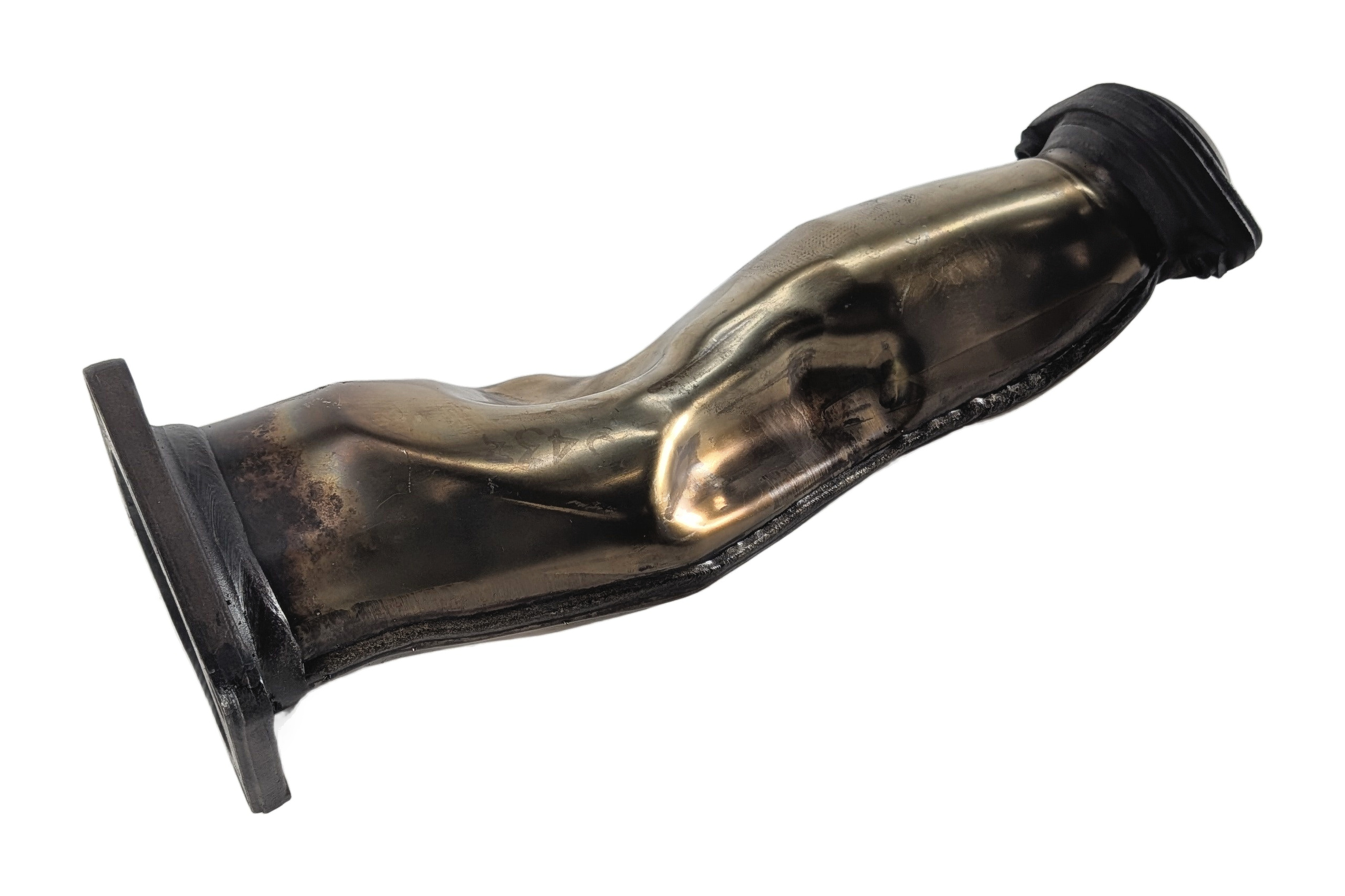 2014 MERCEDES GL550 (X166) 4.6L (278.928) ENGINE LEFT M278 TURBO EXHAUST PIPE — exact item pictured