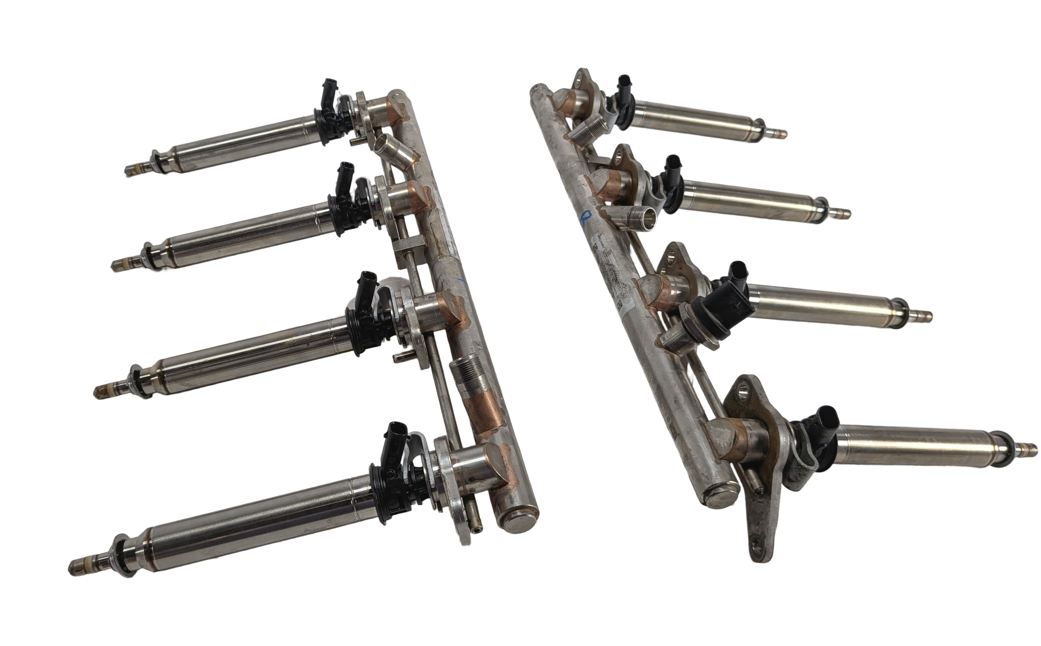 2016-2018 MERCEDES GL63 GLE63 GLS63 X166 AMG M157 FUEL INJECTOR SET/8 w/RAIL — exact item pictured