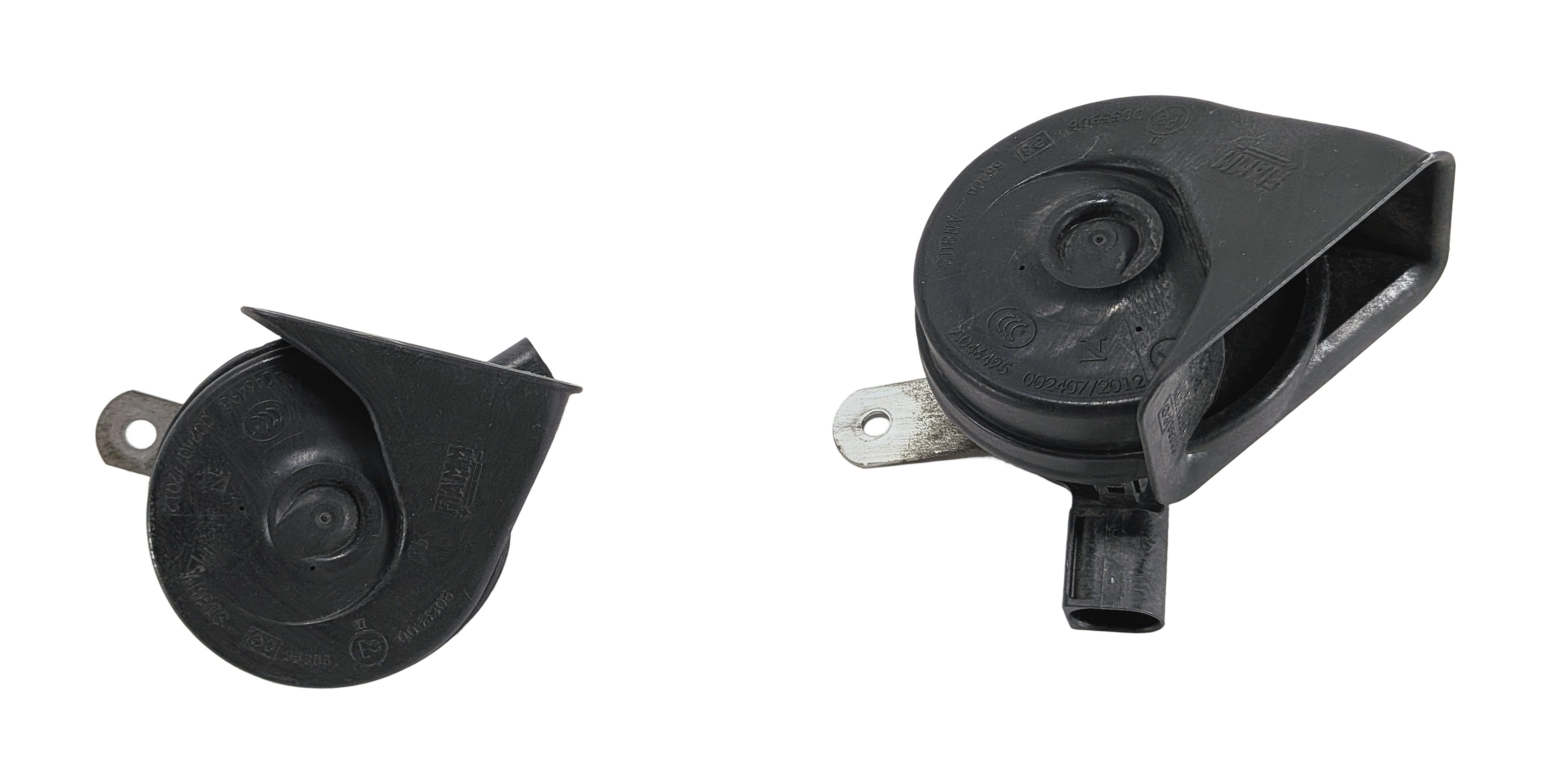 13-19 MERCEDES GL GLE GLS ML CLASS (W166 X166) HIGH & LOW TONE SAFETY HORN SET — exact item pictured