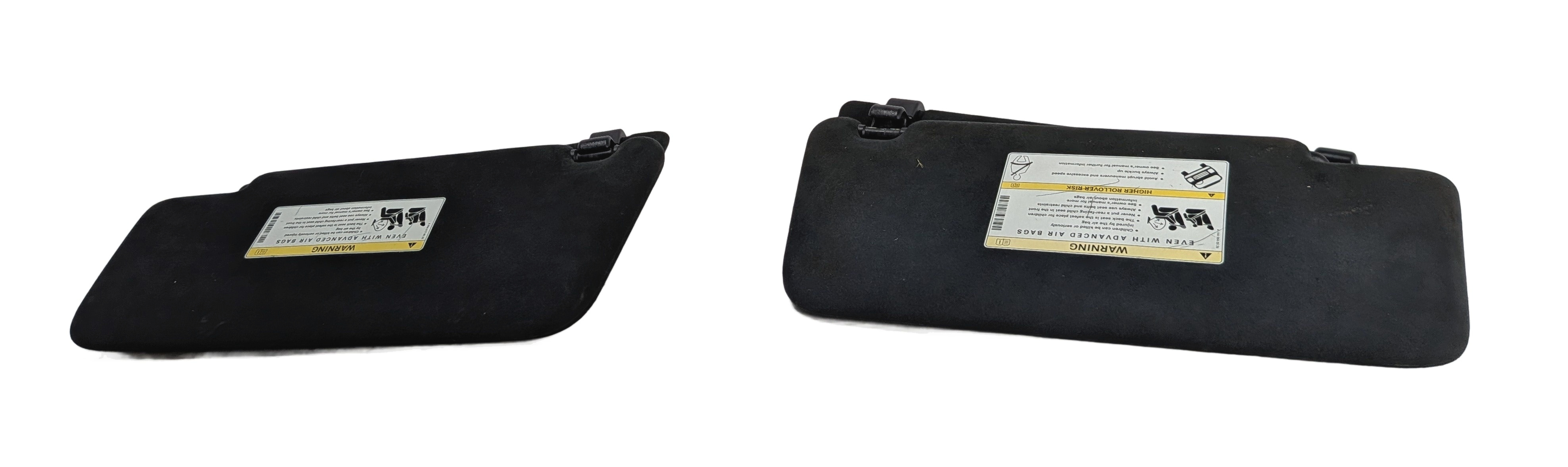 2013-2019 MERCEDES GL350 GL450 GL550 GLS (W166 X166) FRONT SUNVISOR SET (Black) — exact item pictured