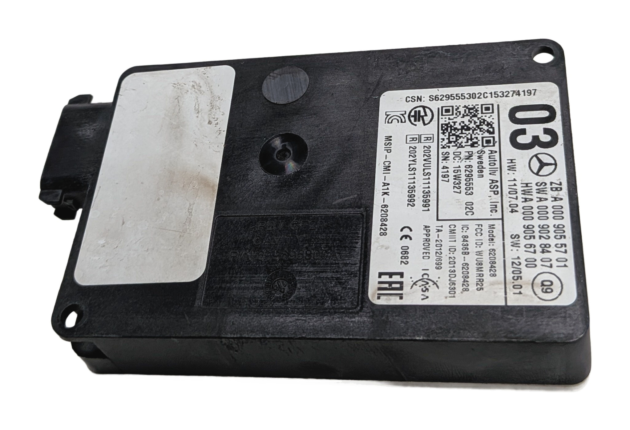 2016 MERCEDES GL63 (X166) BLIND SPOT MONITOR RADAR SENSOR MODULE — exact item pictured