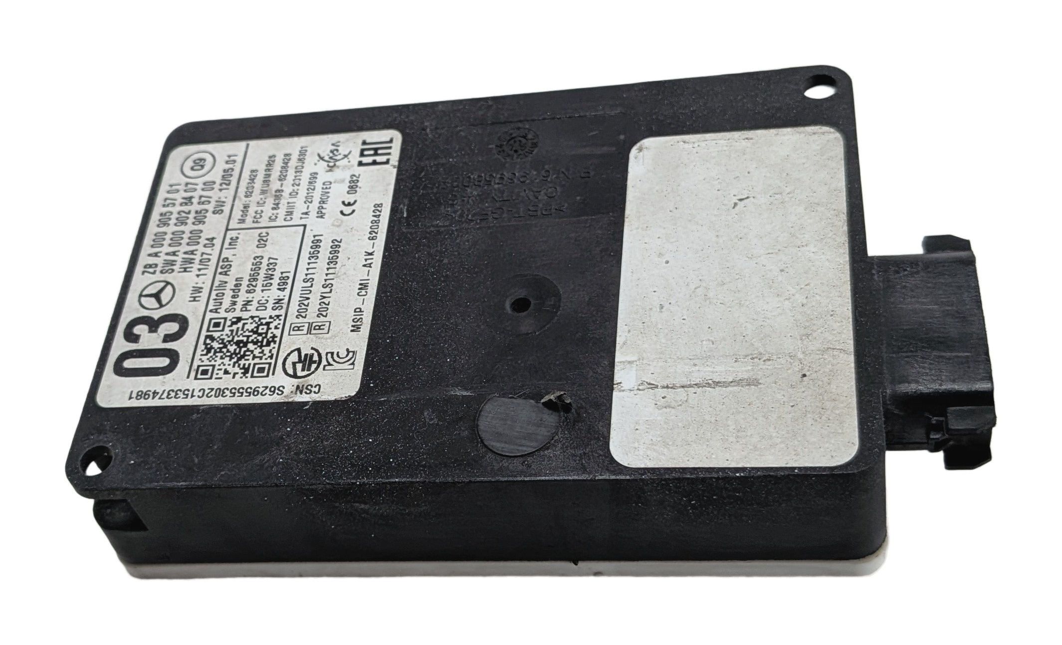 2016 MERCEDES GL63 (X166) BLIND SPOT MONITOR RADAR SENSOR MODULE — exact item pictured