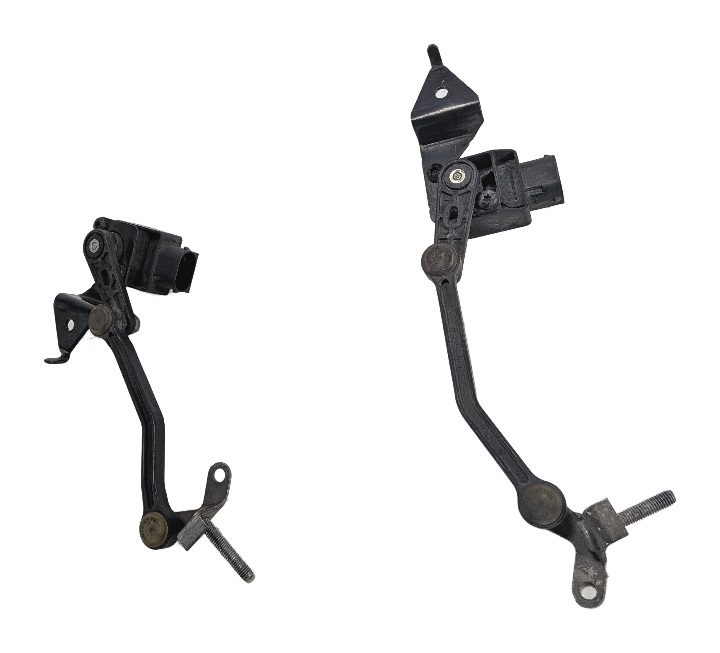 2016 MERCEDES GL63 (X166) FRONT RIDE HEIGHT LEVEL SUSPENSION SENSOR SET/2 — exact item pictured