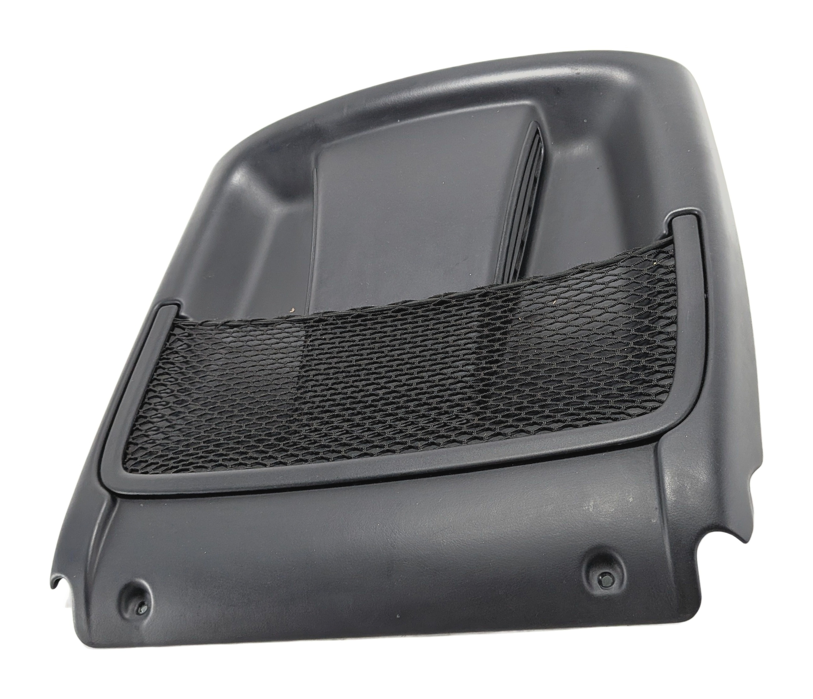 2016 MERCEDES GL63 (X166) FRONT LEFT SEAT BACK PANEL w/NET POCKET (Black) — exact item pictured