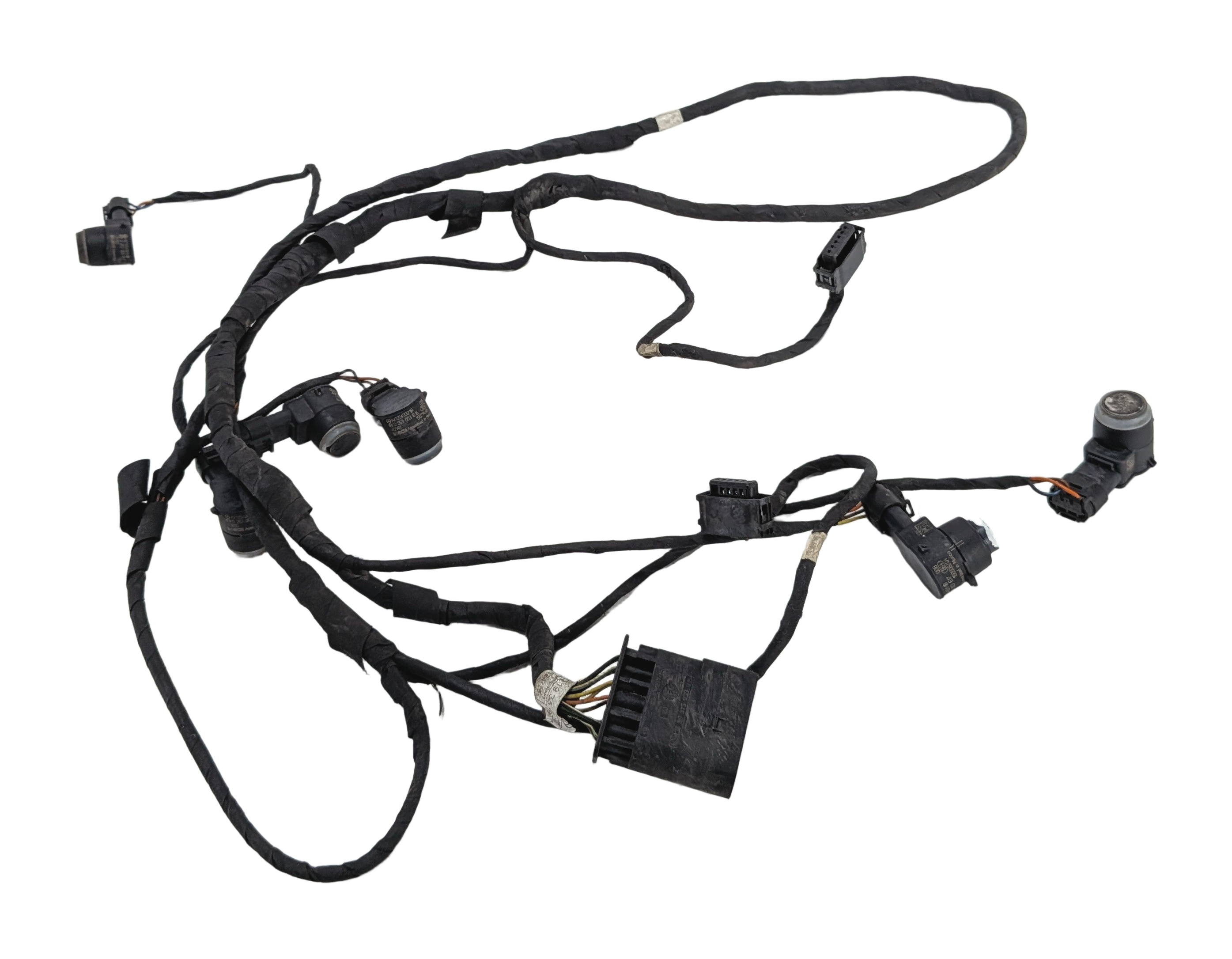 2016 MERCEDES GL63 (X166) FRONT BUMPER PDC PARK ASSIST SENSOR SET (White) — exact item pictured