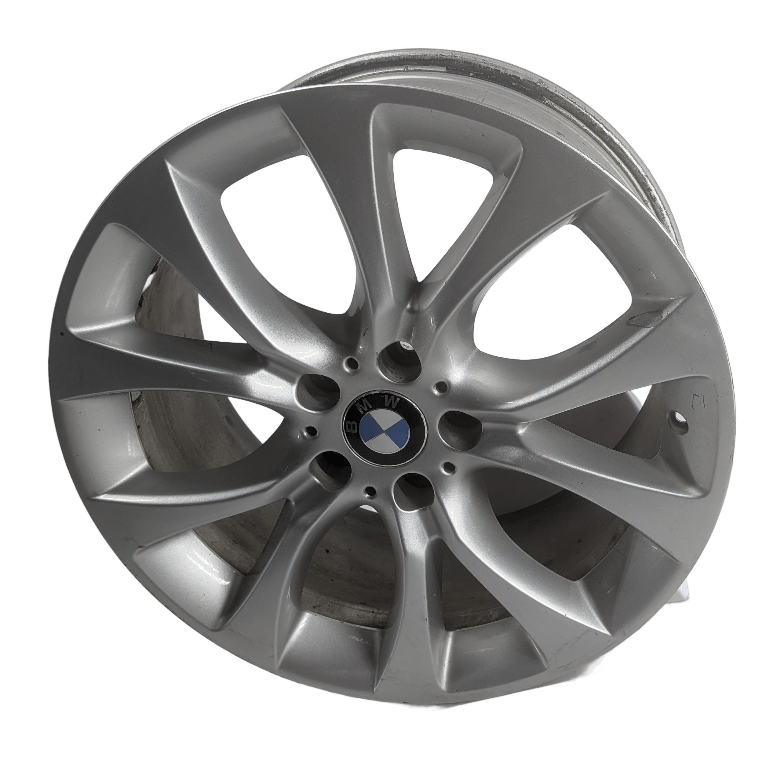 2014-2018 BMW X5 (F15) 19X9 STYLE 450 5 WIDE V SPOKE SILVER ALLOY WHEEL RIM OEM — exact item pictured