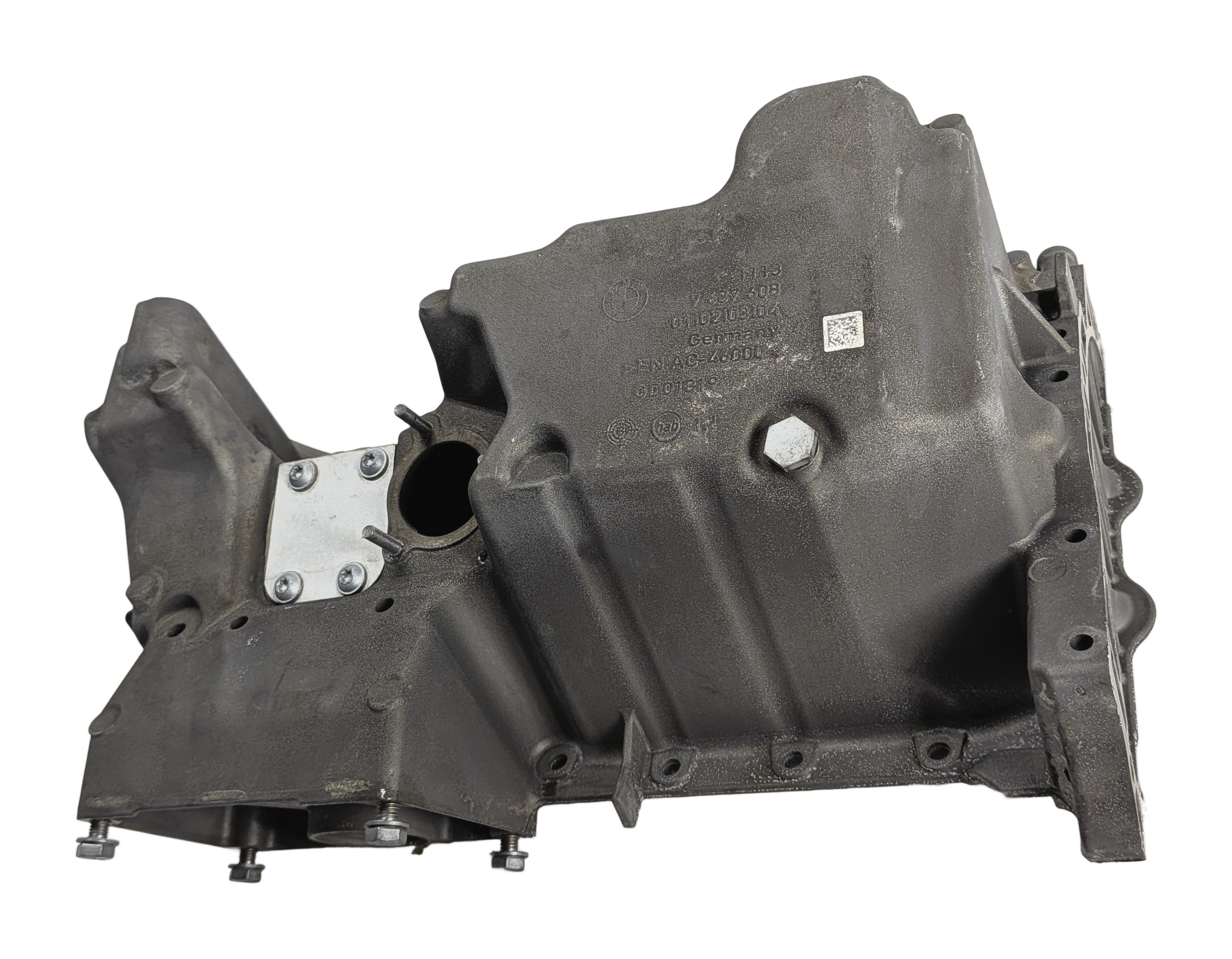 2016-2018 BMW X5 40E (F15) 2.0L HYBRID ENGINE OIL PAN SUMP — exact item pictured