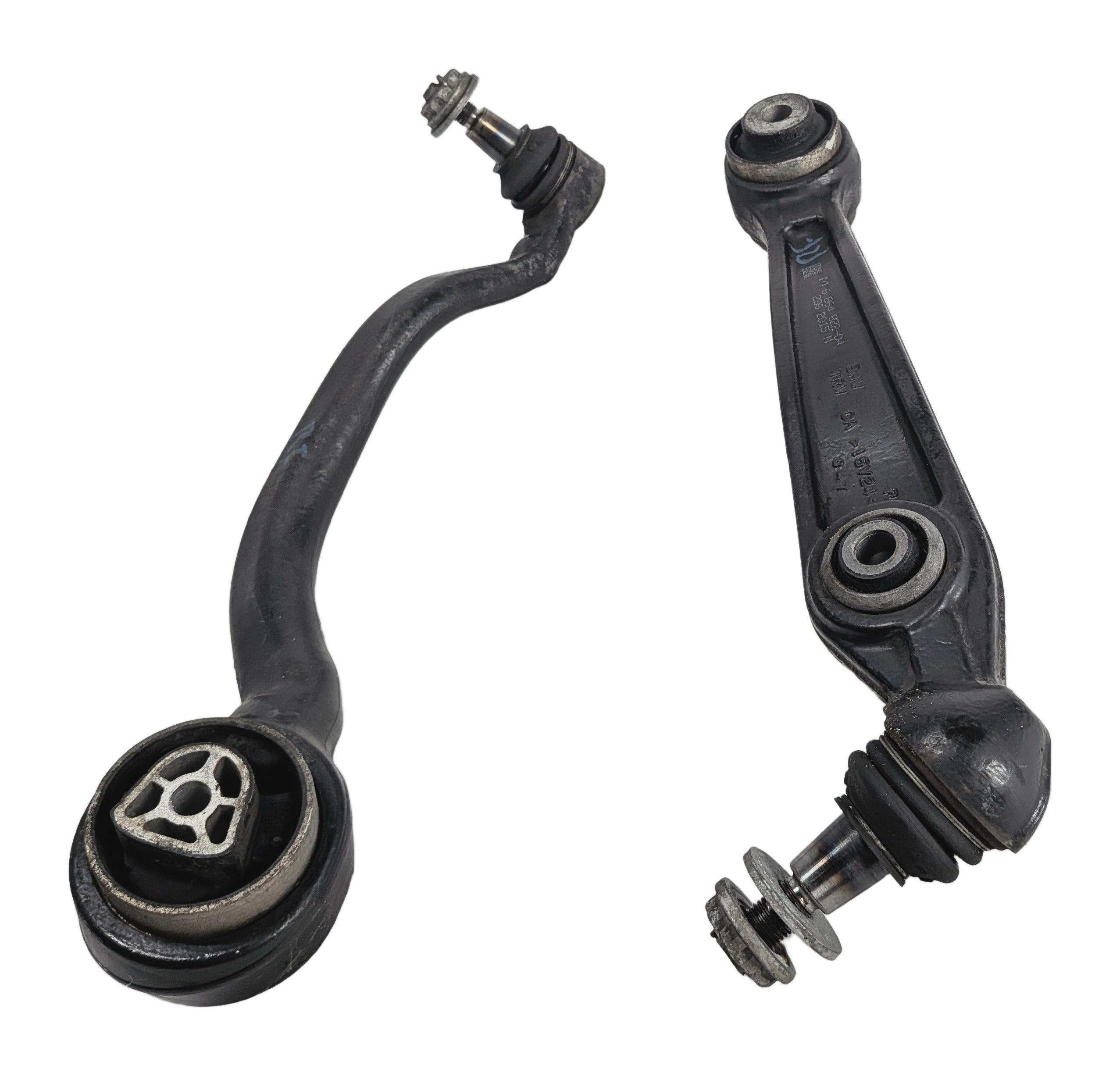 14-19 BMW X5 X6 (F15 F16) RIGHT FRONT PASSENGER CONTROL ARM SET-2 (w/o ACTIVE) — exact item pictured