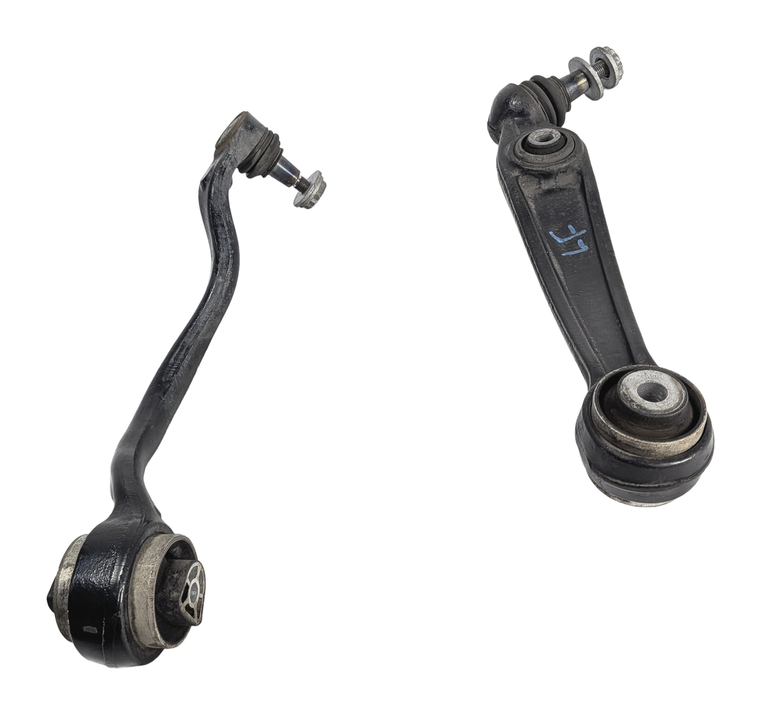 2014-2019 BMW X5 X6 (F15 F16) LEFT FRONT DRIVER CONTROL ARM SET-2 (w/o ACTIVE) — exact item pictured