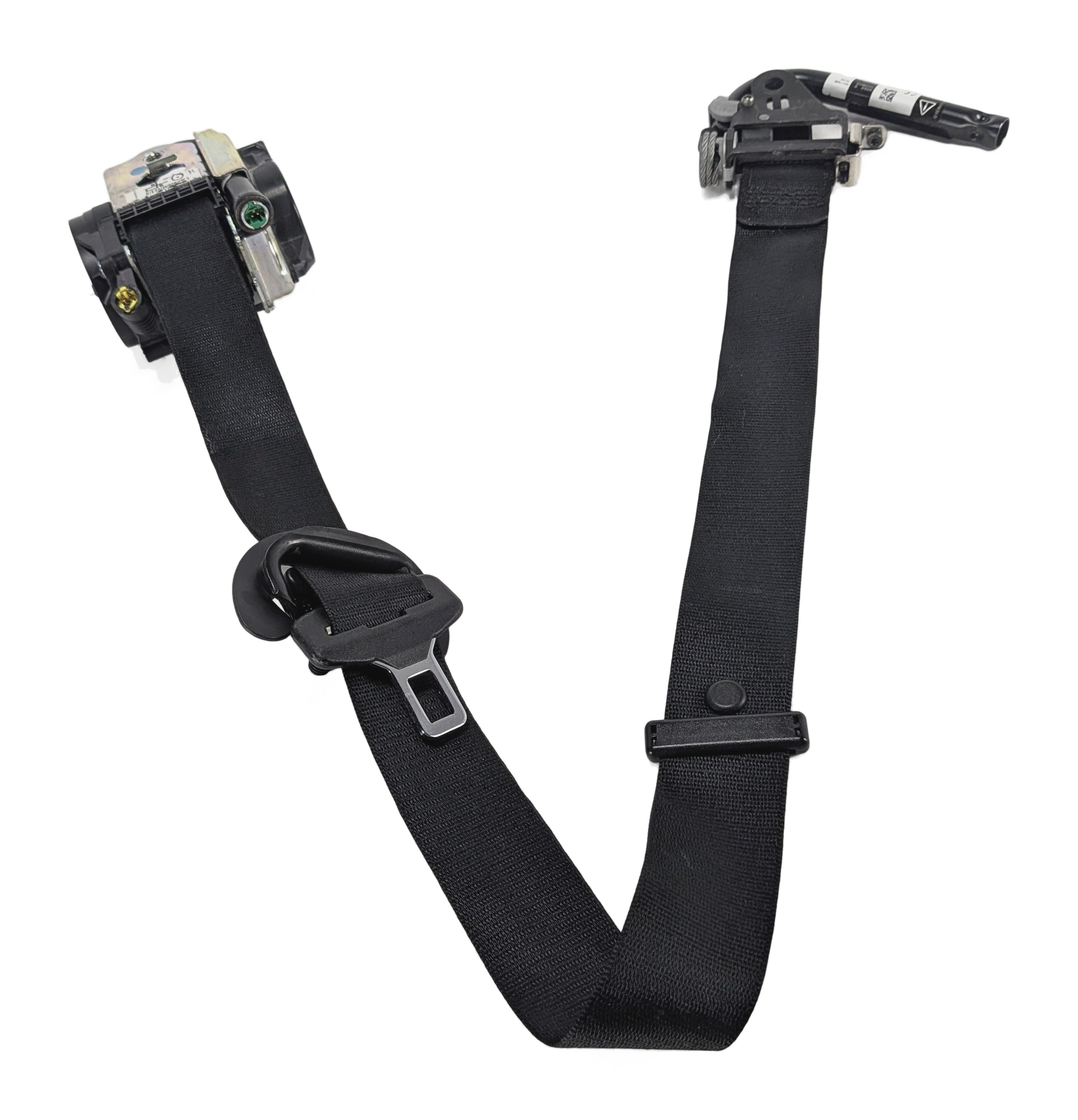 2014-2019 BMW X5 X6 (F15 F16) RIGHT FRONT PASSENGER SEATBELT RETRACTOR (Black) — exact item pictured