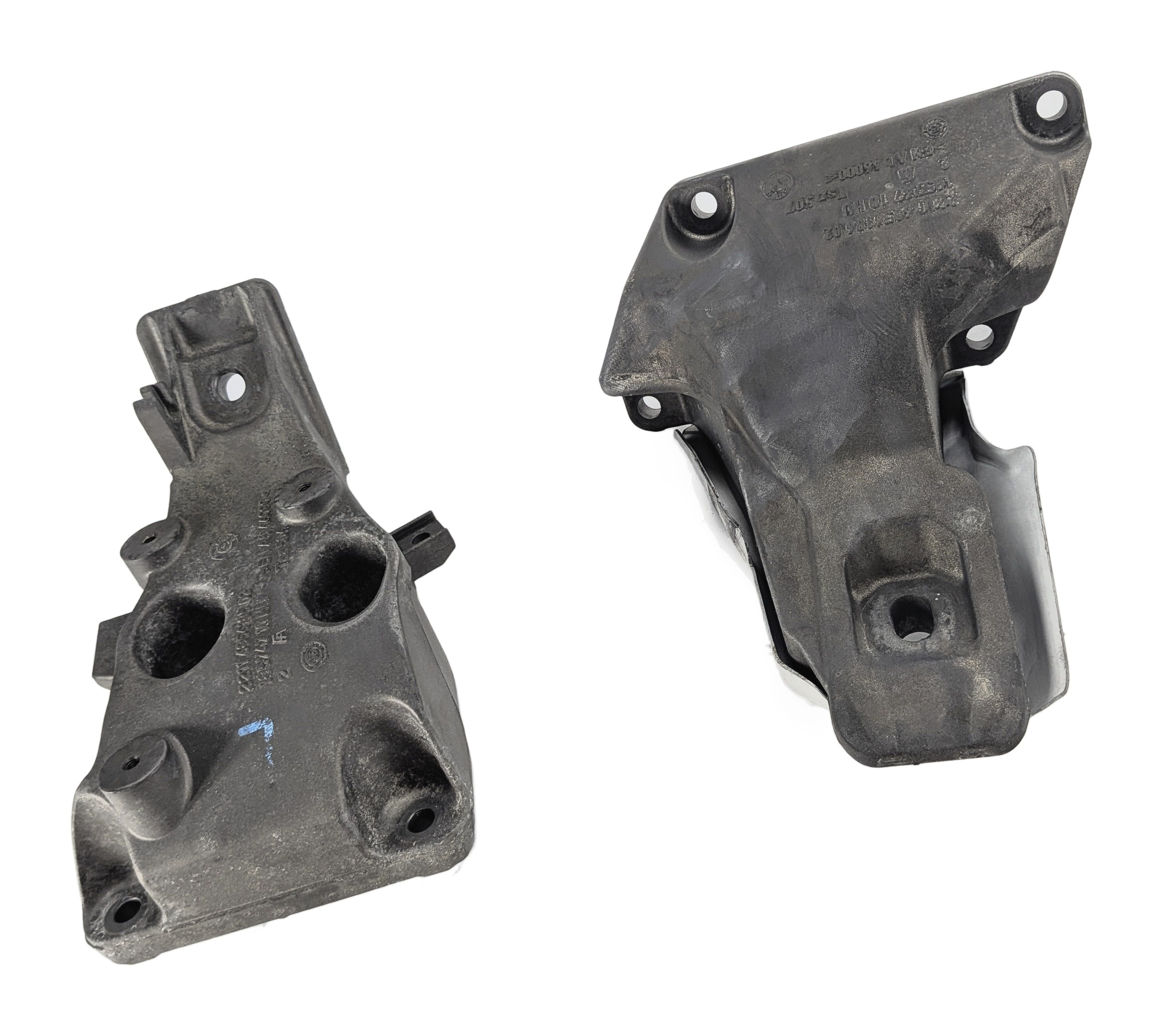 16 BMW X5 (F15) 2.0L HYBRID (N20B20A) ENGINE MOTOR MOUNT SUPPORT BRACKET SET/2 — exact item pictured