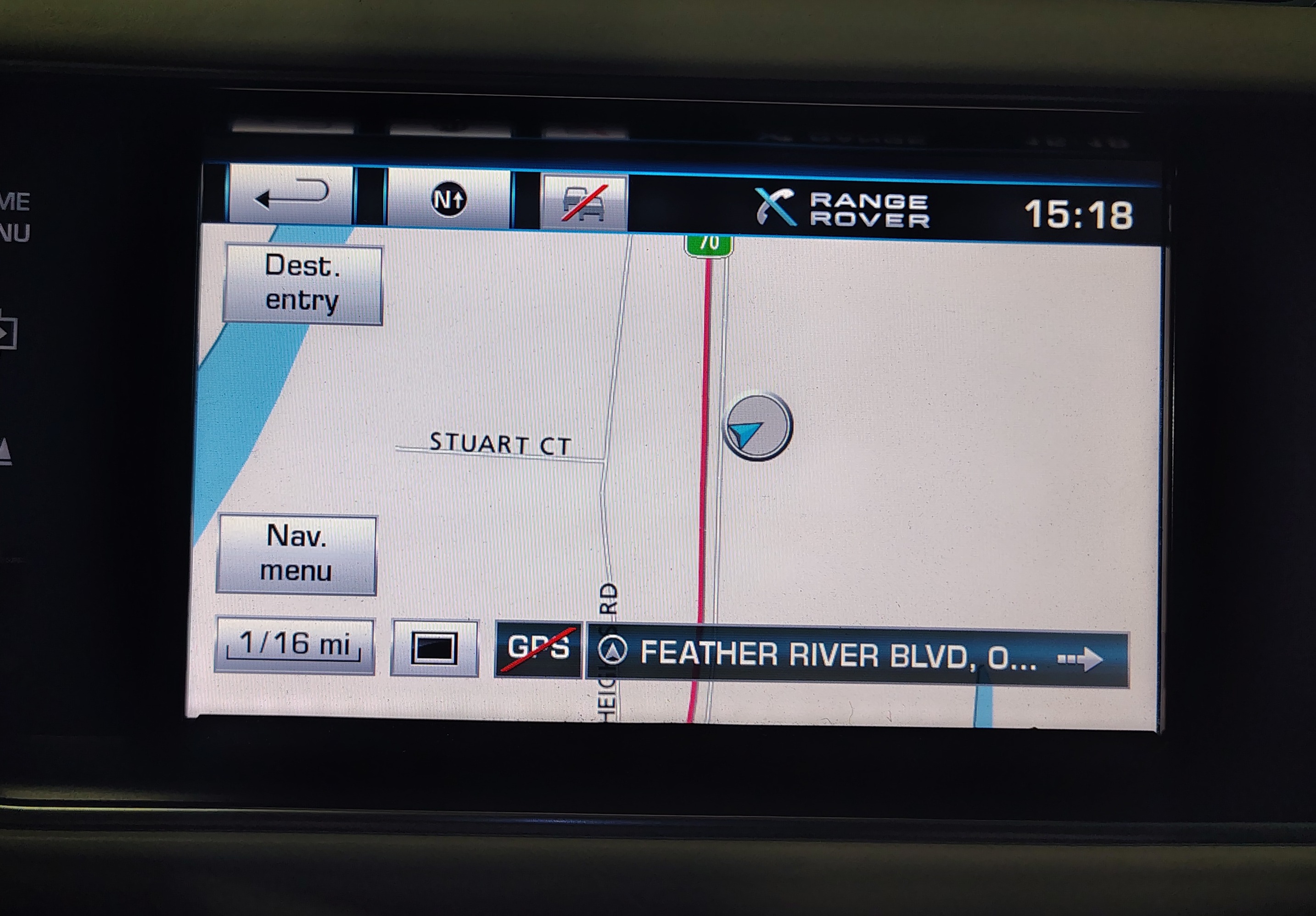 2013 RANGE ROVER (L405) FRONT DASH GPS NAVIGATION MEDIA CAMERA DISPLAY SCREEN — exact item pictured