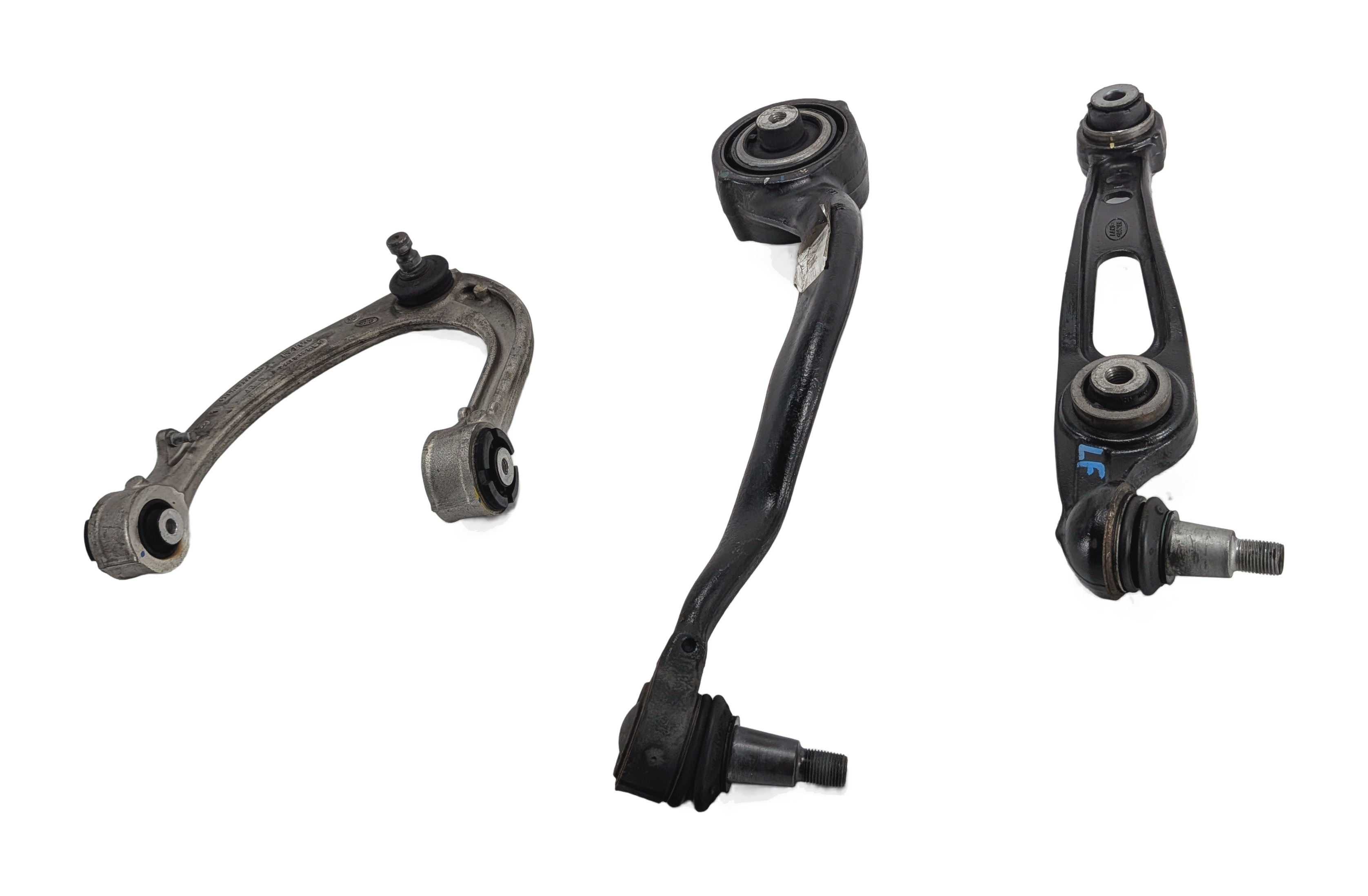 2013-2019 RANGE ROVER (L405) FRONT LEFT DRIVER UPPER & LOWER CONTROL ARM SET/3 — exact item pictured