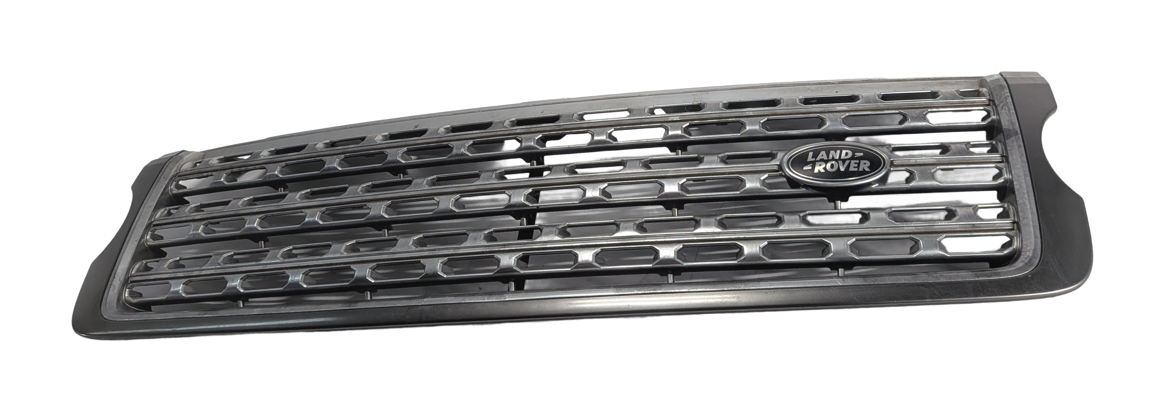 13-17 LAND RANGE ROVER L405 FRONT UPPER CENTER HOOD PRIMARY GRILLE (GRAY/SILVER) — exact item pictured