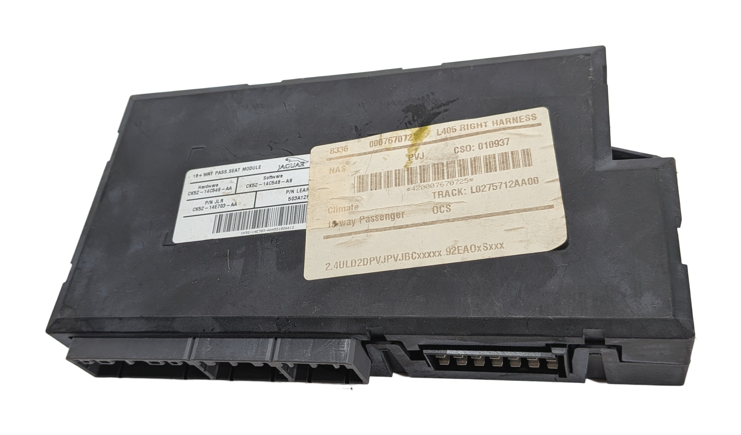 2013 RANGE ROVER (L405) FRONT RIGHT PASSENGER POWER SEAT CONTROL MODULE COMPUTER — exact item pictured