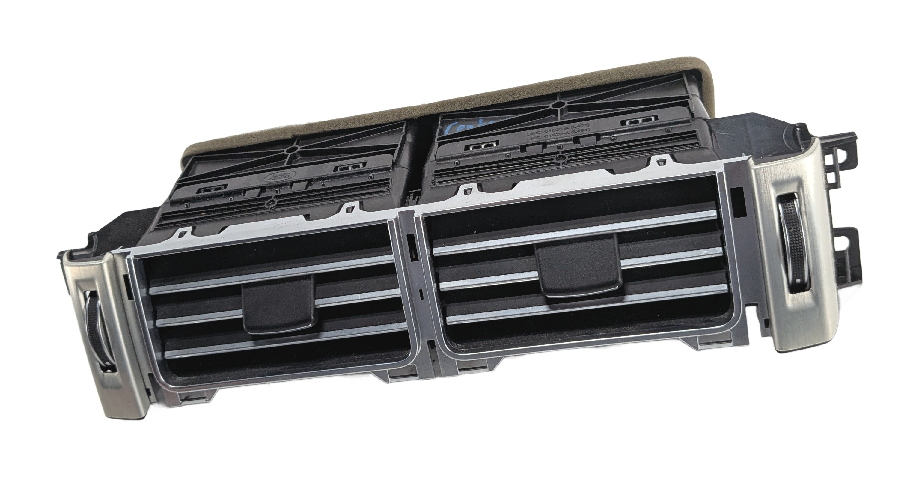 2013 RANGE ROVER (L405) FRONT CENTER DASH HEAT AIR AC VENT OUTLET BEZEL (Black) — exact item pictured