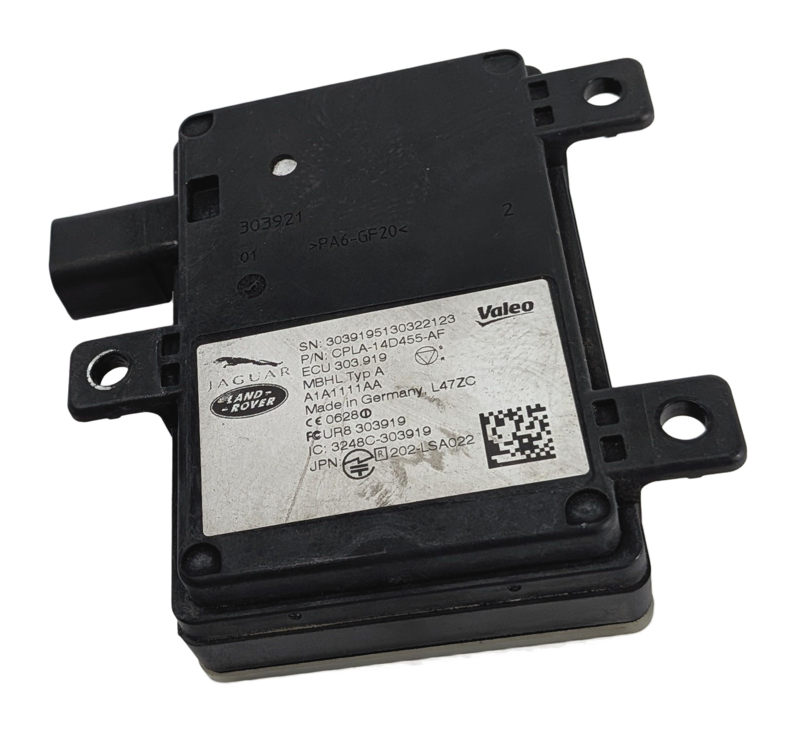 2013 RANGE ROVER (L405) REAR BLIND SPOT RADAR SENSOR MODULE CPLA-14D455-AF — exact item pictured