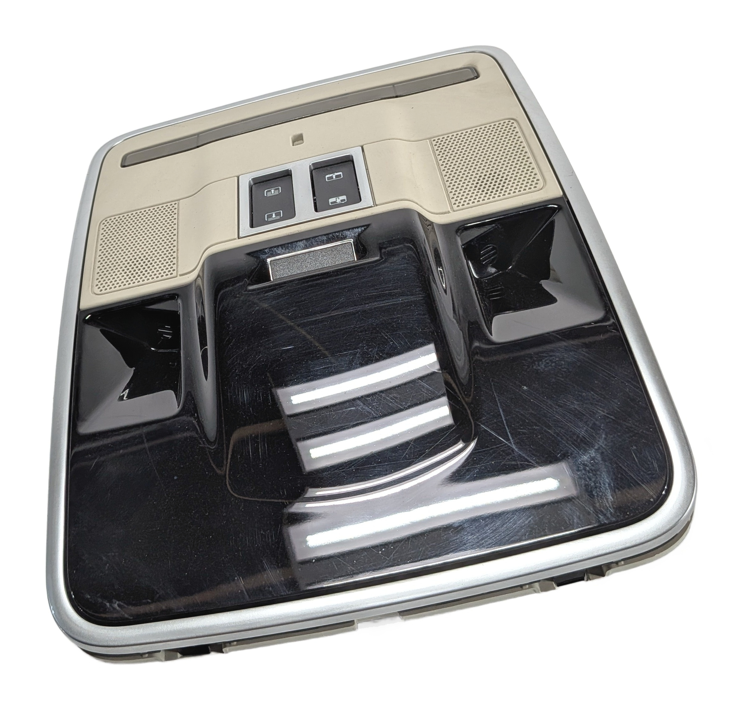 2013 RANGE ROVER (L405) FRONT ROOF DOME MAP LIGHT w/SUNROOF SWITCH (Beige) — exact item pictured