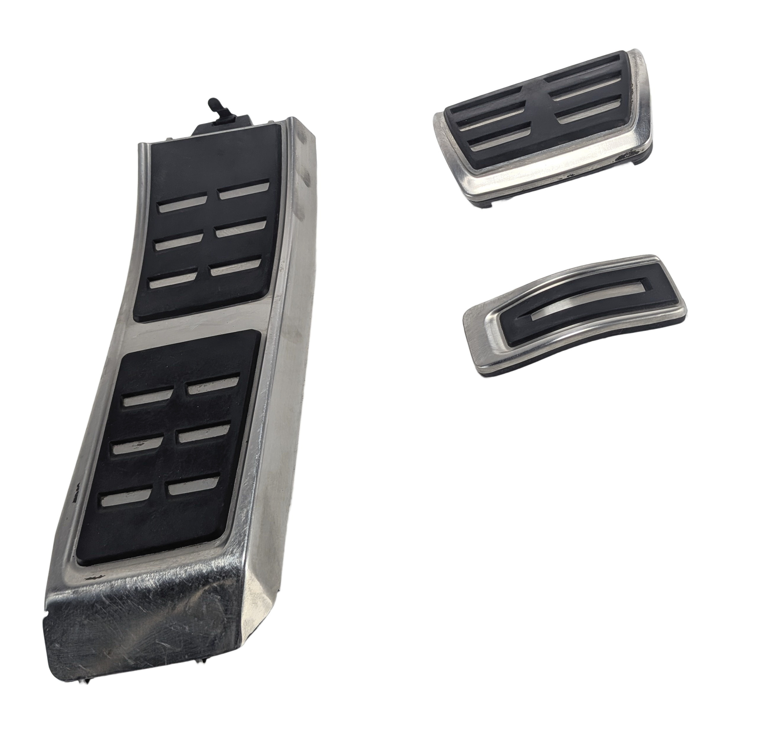 2014 AUDI S5 (B8 8T) SPORT STAINLESS STEEL PEDAL COVER SET/3 GAS BRAKE FOOTREST — exact item pictured