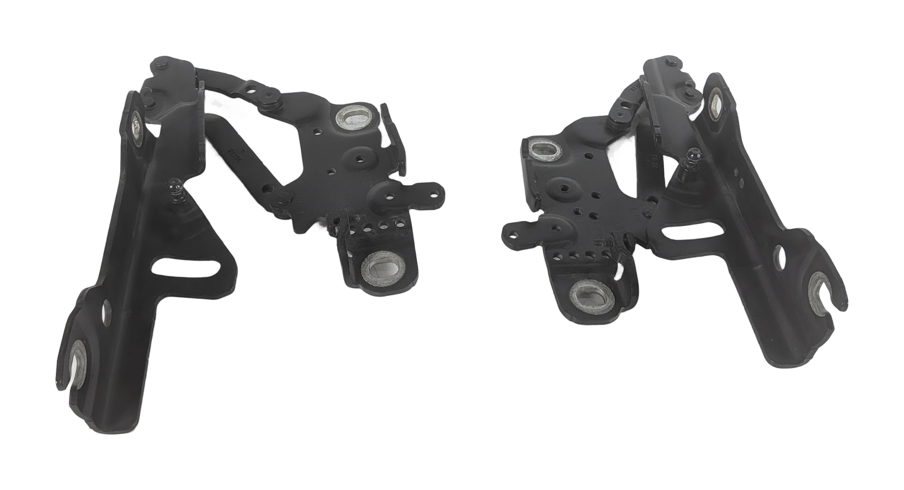 12-21 BMW 2 3 4 SERIES (F22 F30 F32 F34) LEFT & RIGHT HOOD HINGE SET 2 (Gray) — exact item pictured