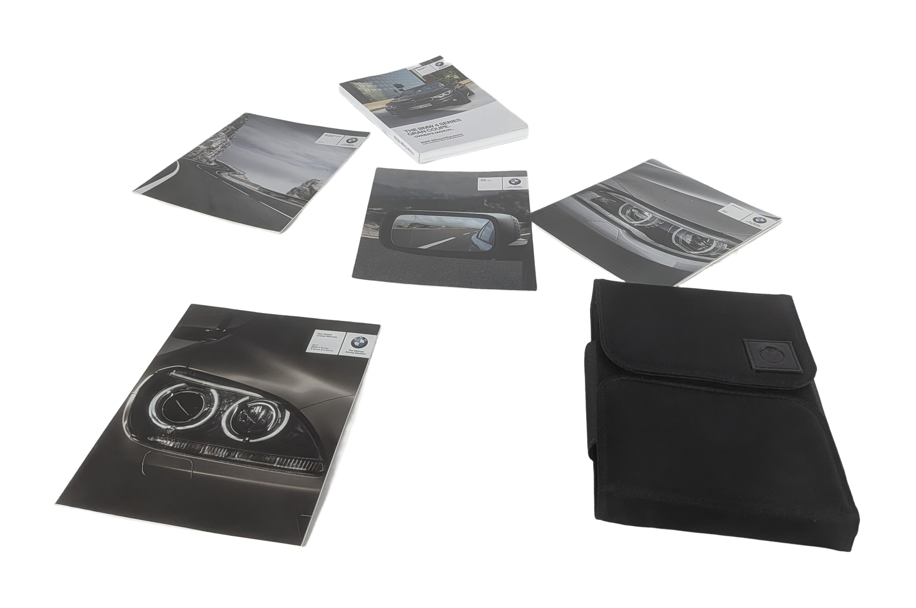 2017 BMW 430I GRAN COUPE (F32) 2.0L OWNER'S MANUAL BOOKLET HANDBOOK w/CASE SET — exact item pictured