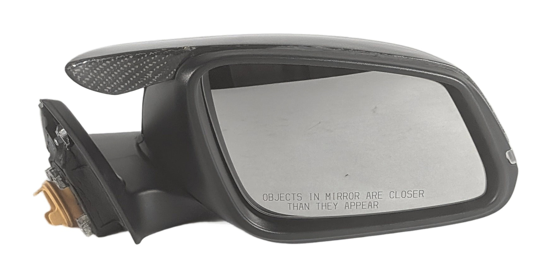 14-20 BMW 428i 430i 435i 440i F32 RIGHT AUTODIM DOOR MIRROR CARBON CAP (Gray) — exact item pictured
