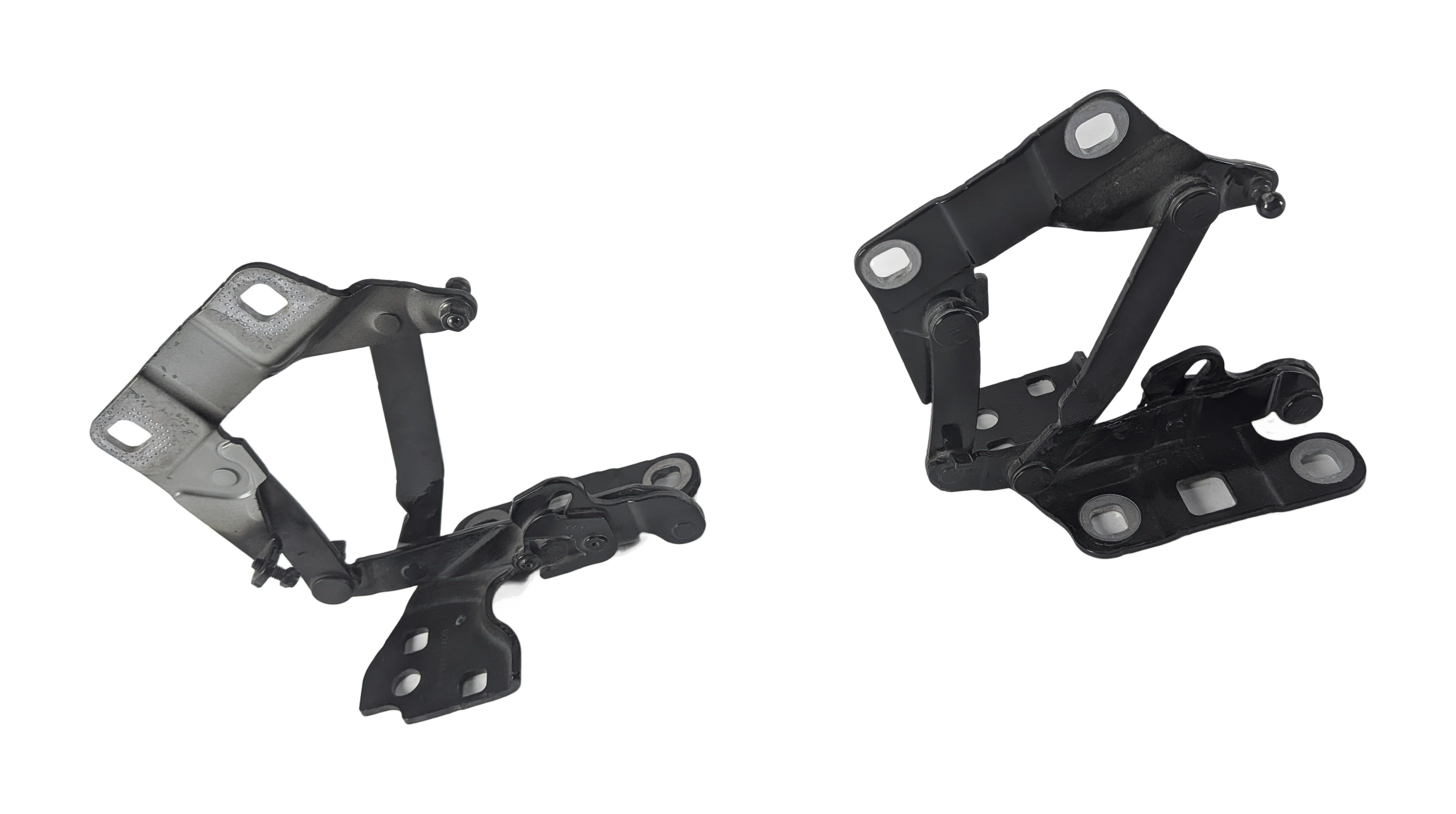 12-19 MERCEDES GL ML (W166 X166) FRONT LEFT & RIGHT HOOD HINGE SET (Black) — exact item pictured