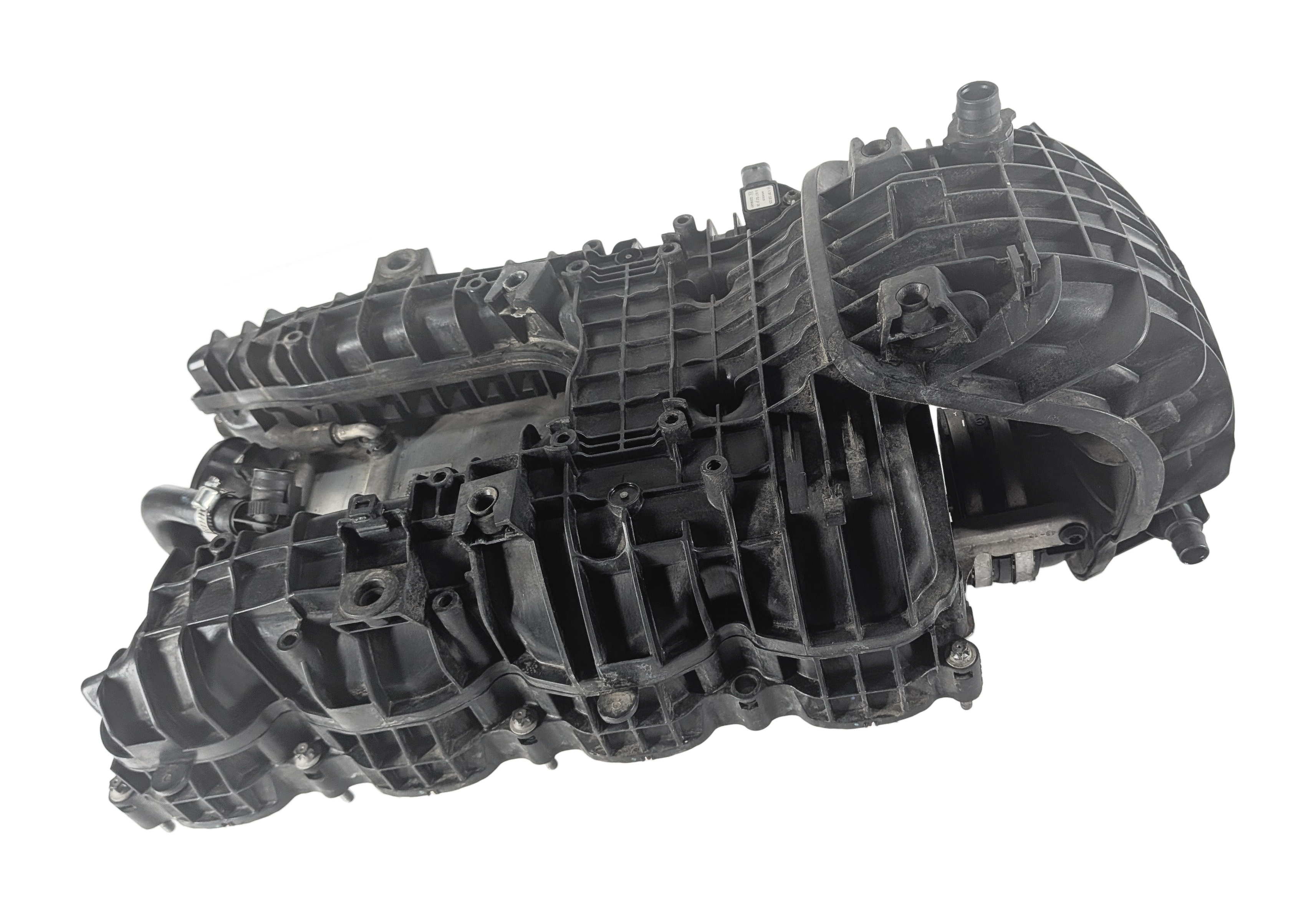 11-20 MERCEDES E GL ML S W212 W166 W221 X166 4.6L INTAKE MANIFOLD w/ INTERCOOLER — exact item pictured