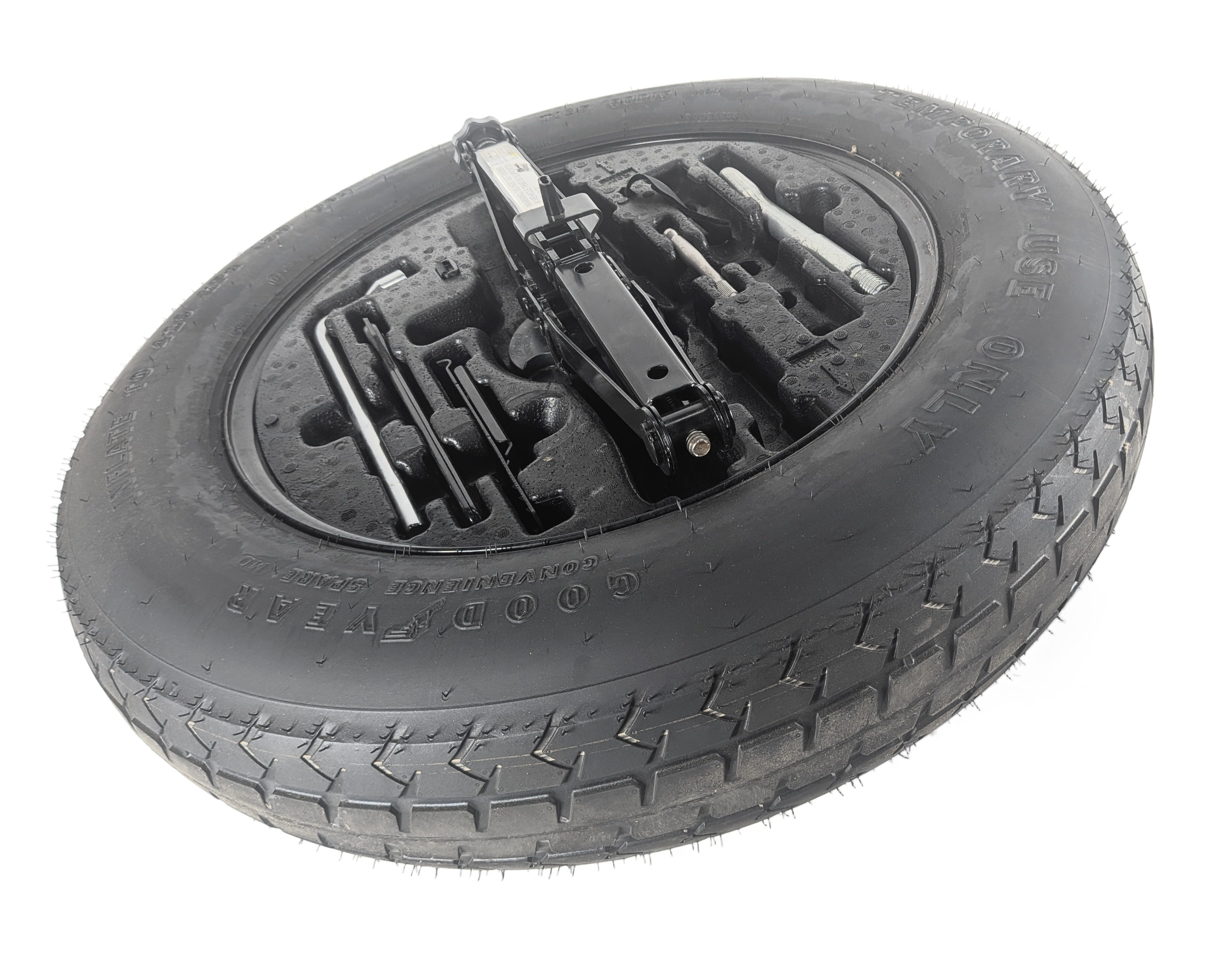 08-17 MERCEDES GL GLE GLS ML W164 X164 W166 X166 19x4.5 SPARE TIRE w/ TOOL KIT — exact item pictured