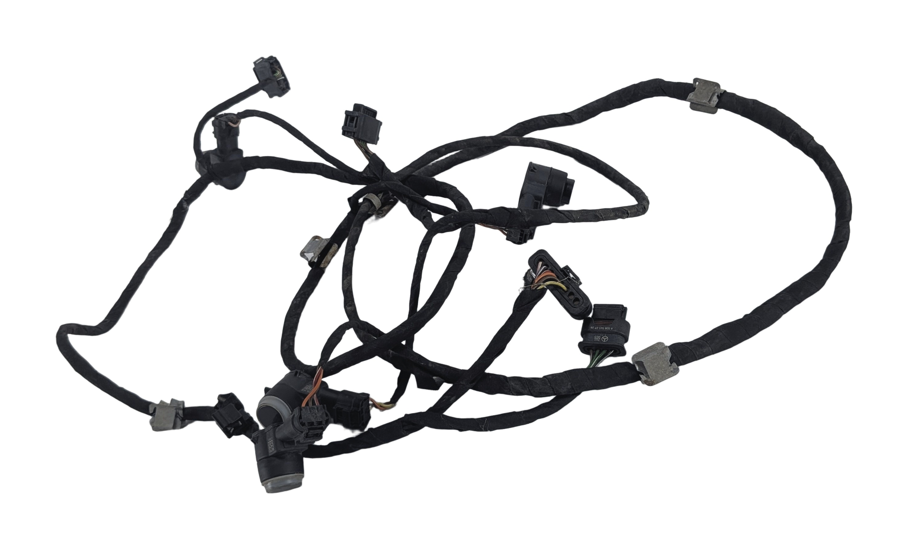 2015 MERCEDES GL550 (X166) REAR PARK ASSIST PDC DISTANCE SENSOR SET/4 (Black) — exact item pictured