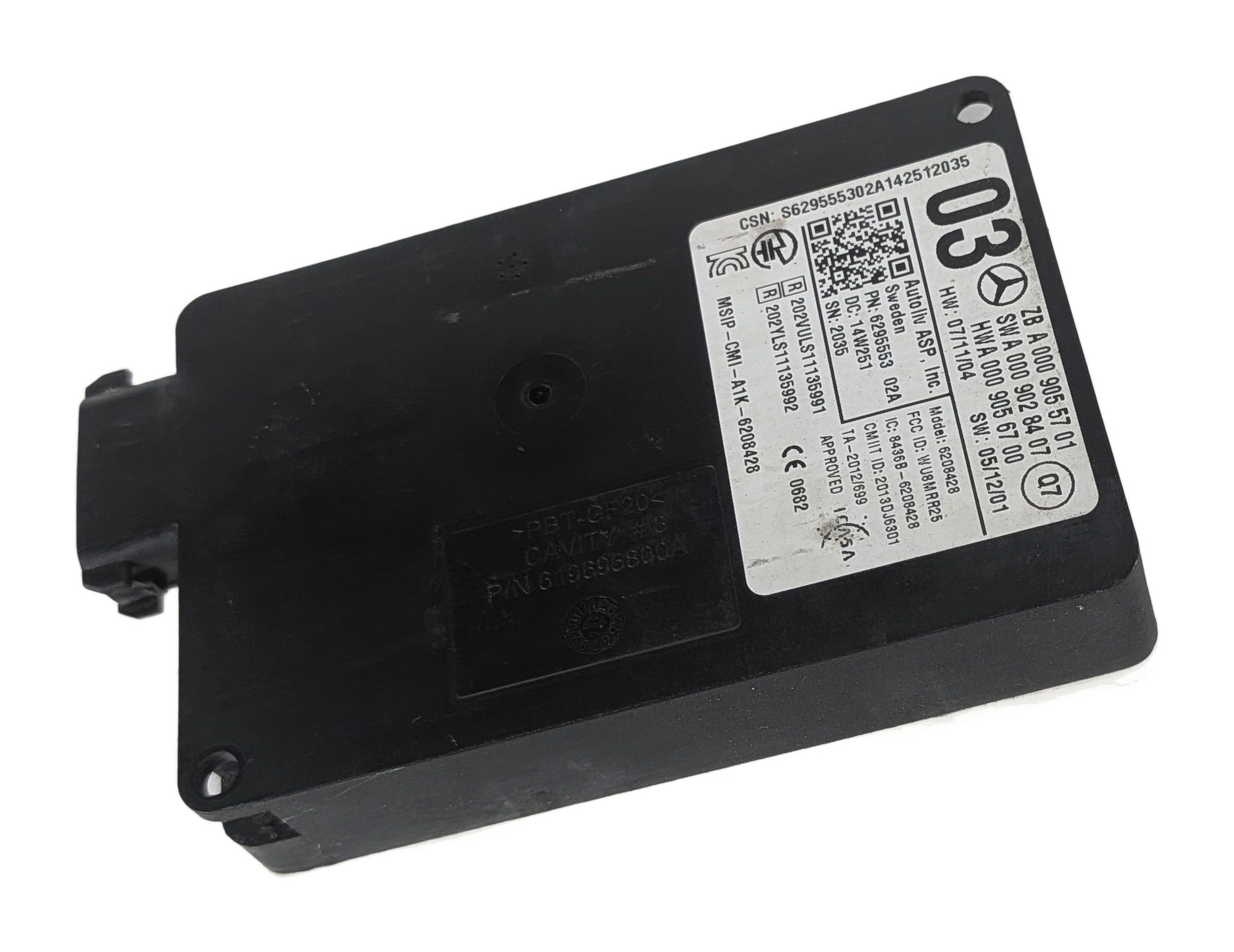 2015 MERCEDES GL550 (X166) REAR LEFT BLIND SPOT RADAR SENSOR MODULE — exact item pictured