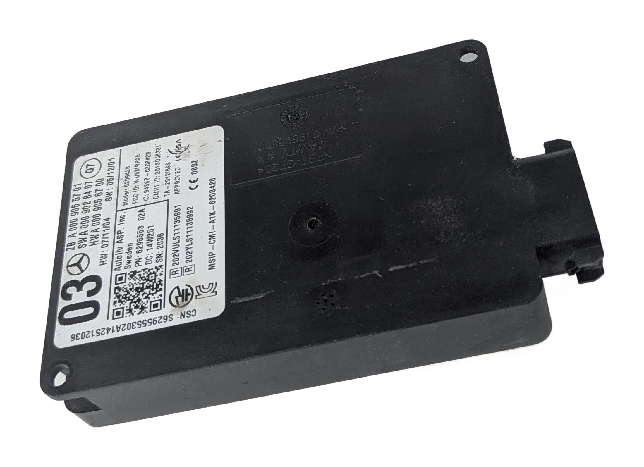 2015 MERCEDES GL550 (X166) REAR RIGHT BLIND SPOT RADAR SENSOR MODULE — exact item pictured