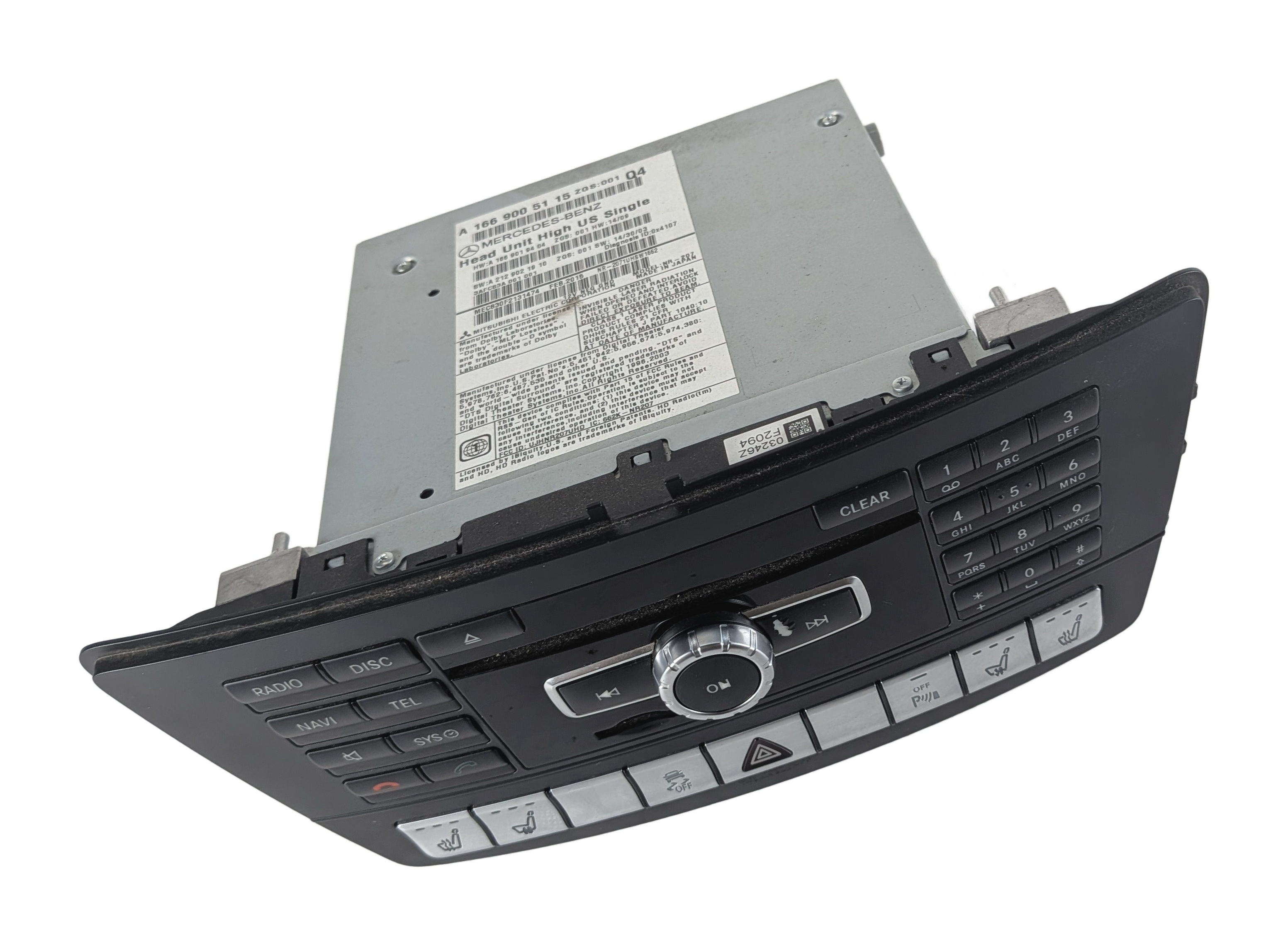 2015-2016 MERCEDES GL ML CLASS (W166 X166) RADIO STEREO CD NAVIGATION RECEIVER — exact item pictured