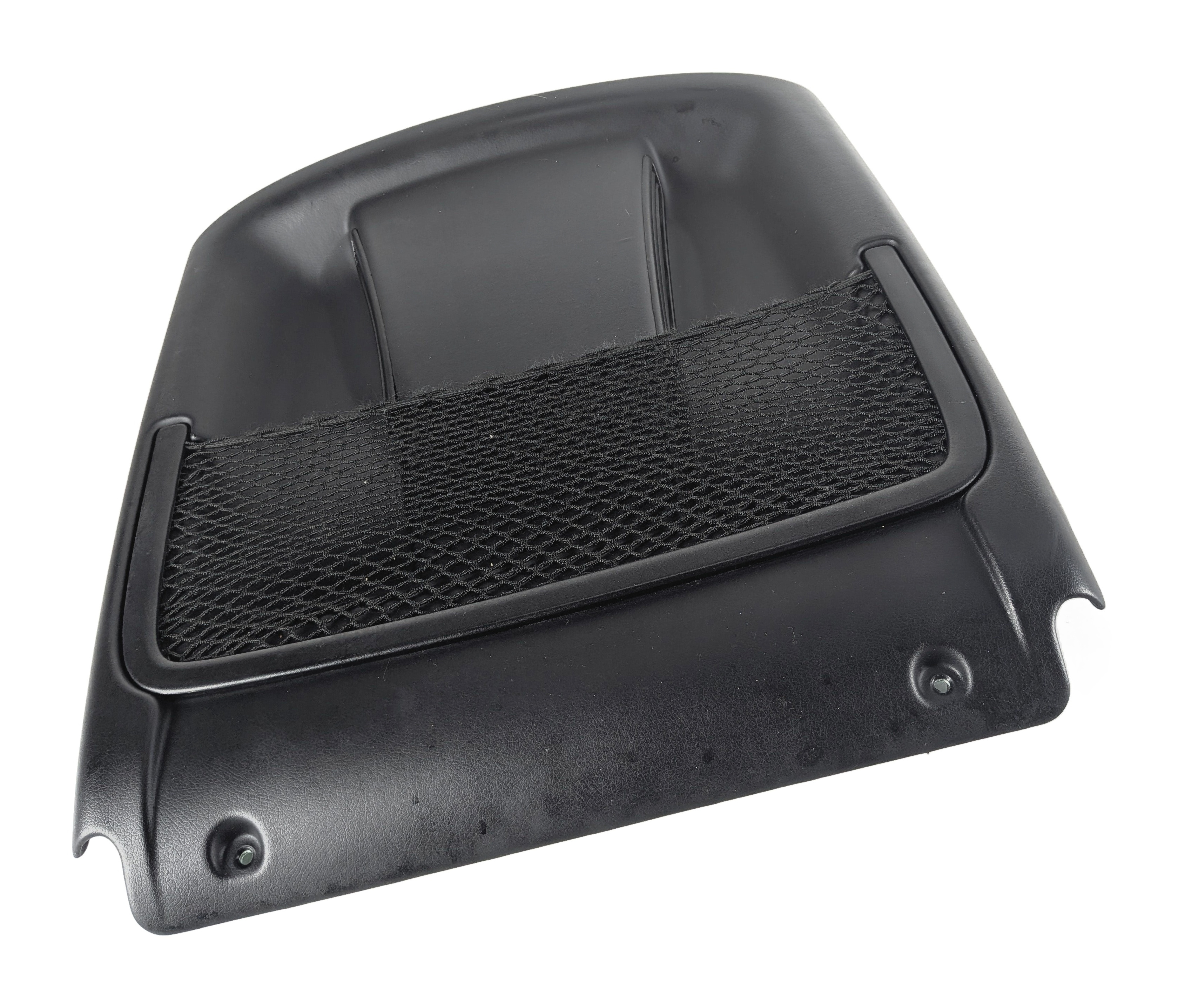 2015 MERCEDES GL550 (X166) FRONT SEAT BACK COVER PANEL w/STORAGE NET (Black) — exact item pictured